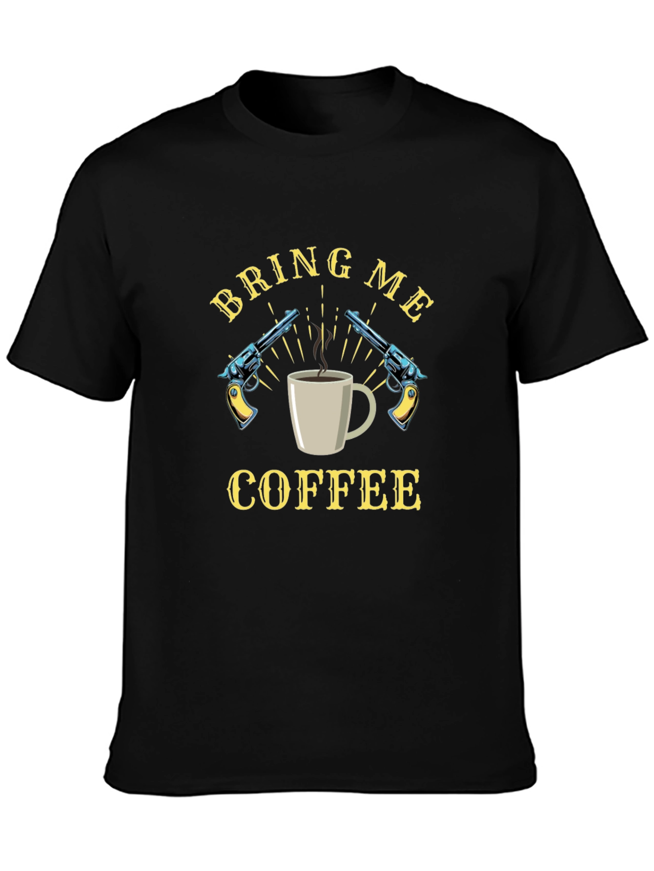 Black Bring Me Coffee Graphic Tee view 3
