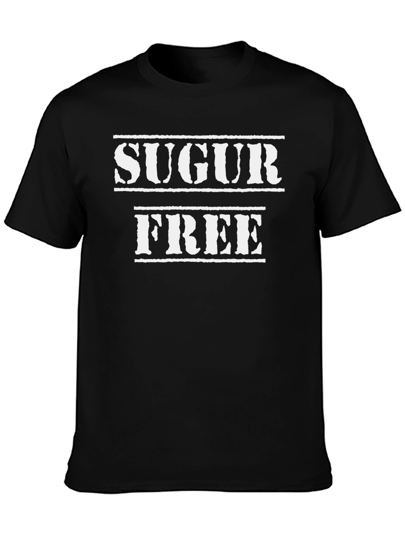 Black Sugar Free Novelty T-Shirt - Graphic Tee view 3