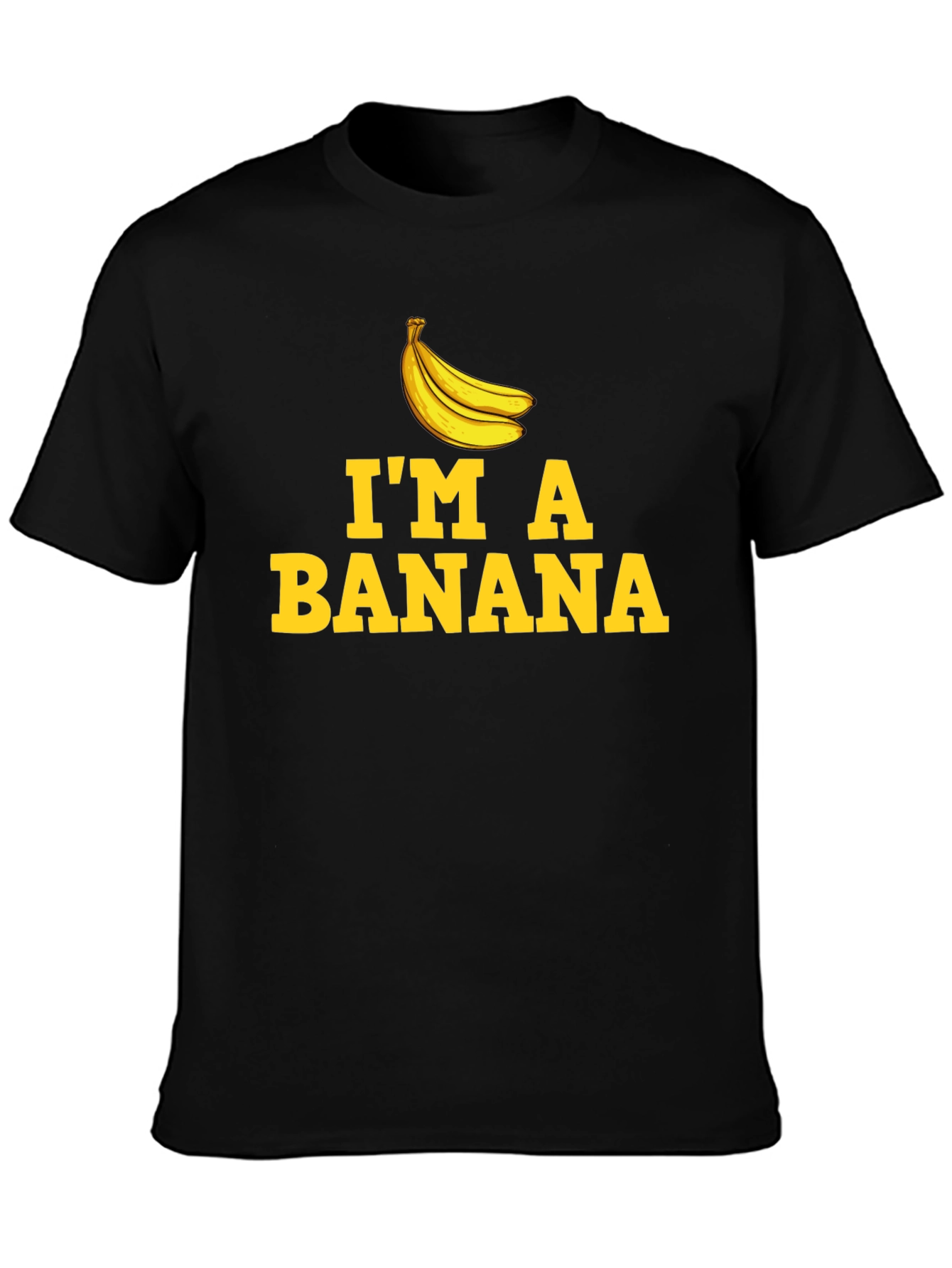 Black I'm a Banana T-Shirt - Novelty Graphic Tee view 3