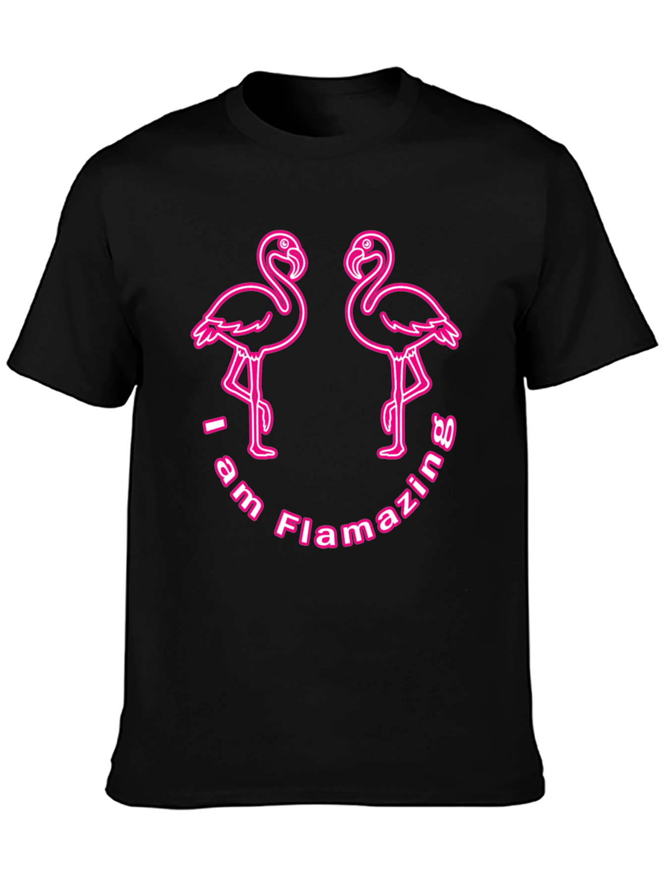Flamazing Flamingo T-Shirt - Black - 3