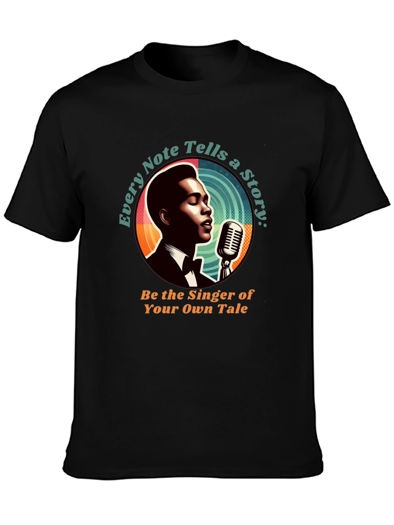 Black Singer Graphic Tee - Every Note Tells A Story view 3