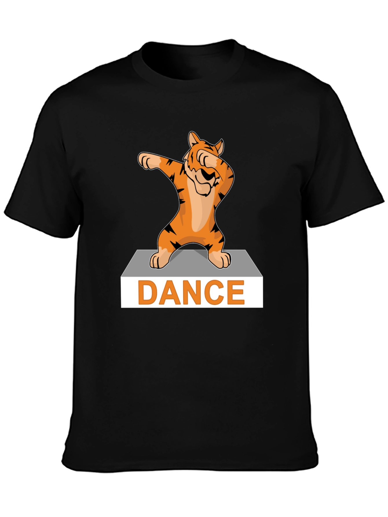Black Dabbing Tiger Graphic Tee - Dance Edition view 3
