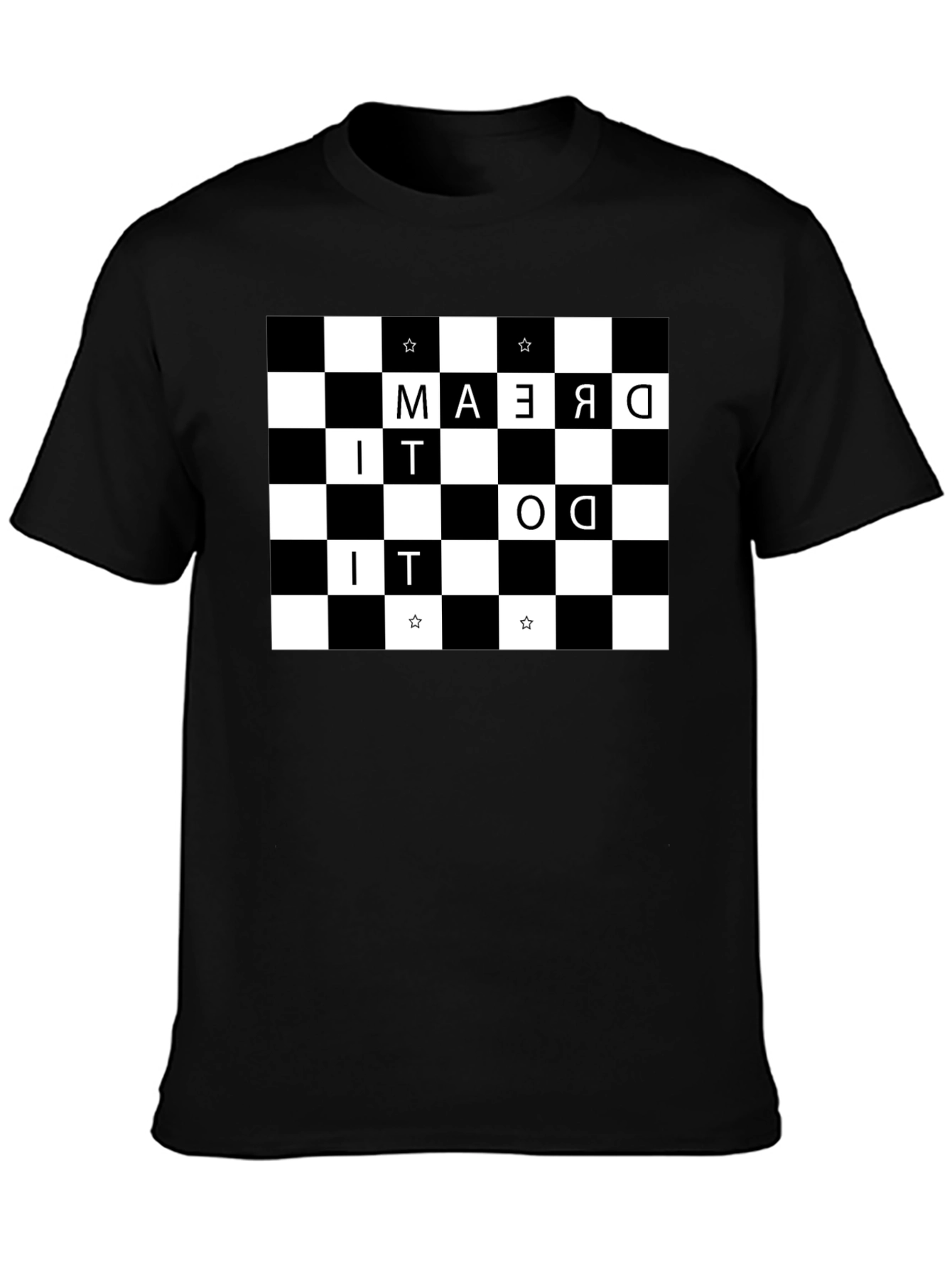 Black Dream It Do It Checkerboard Tee view 3