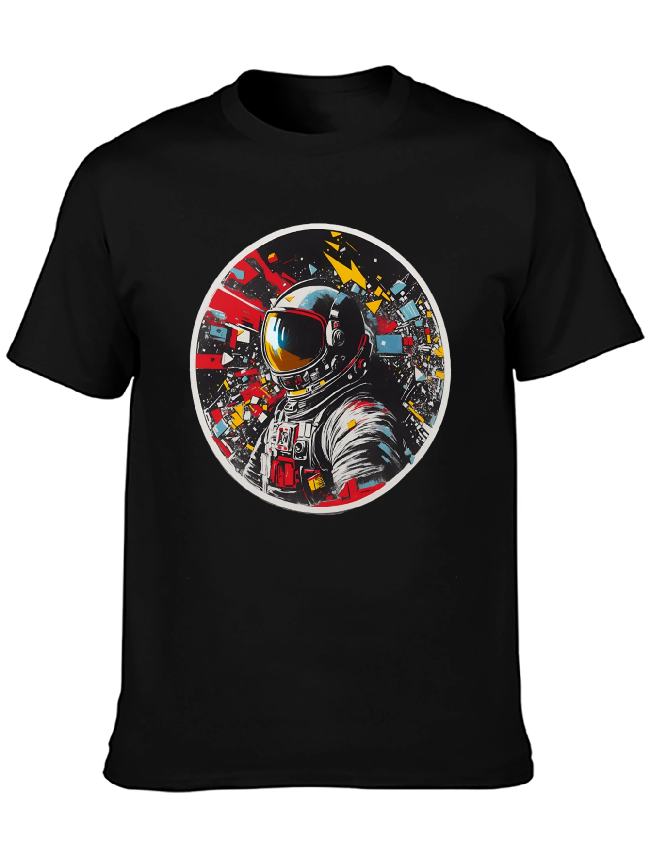 Black Astronaut Graphic Tee - Space Explorer T-Shirt view 3