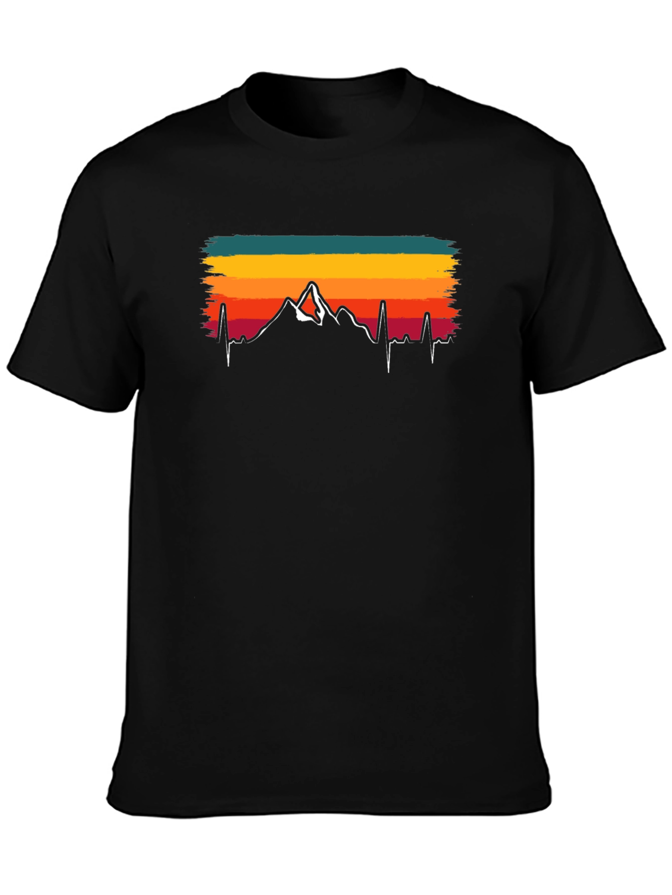 Black Mountain Heartbeat T-Shirt - Adventure Tee view 3