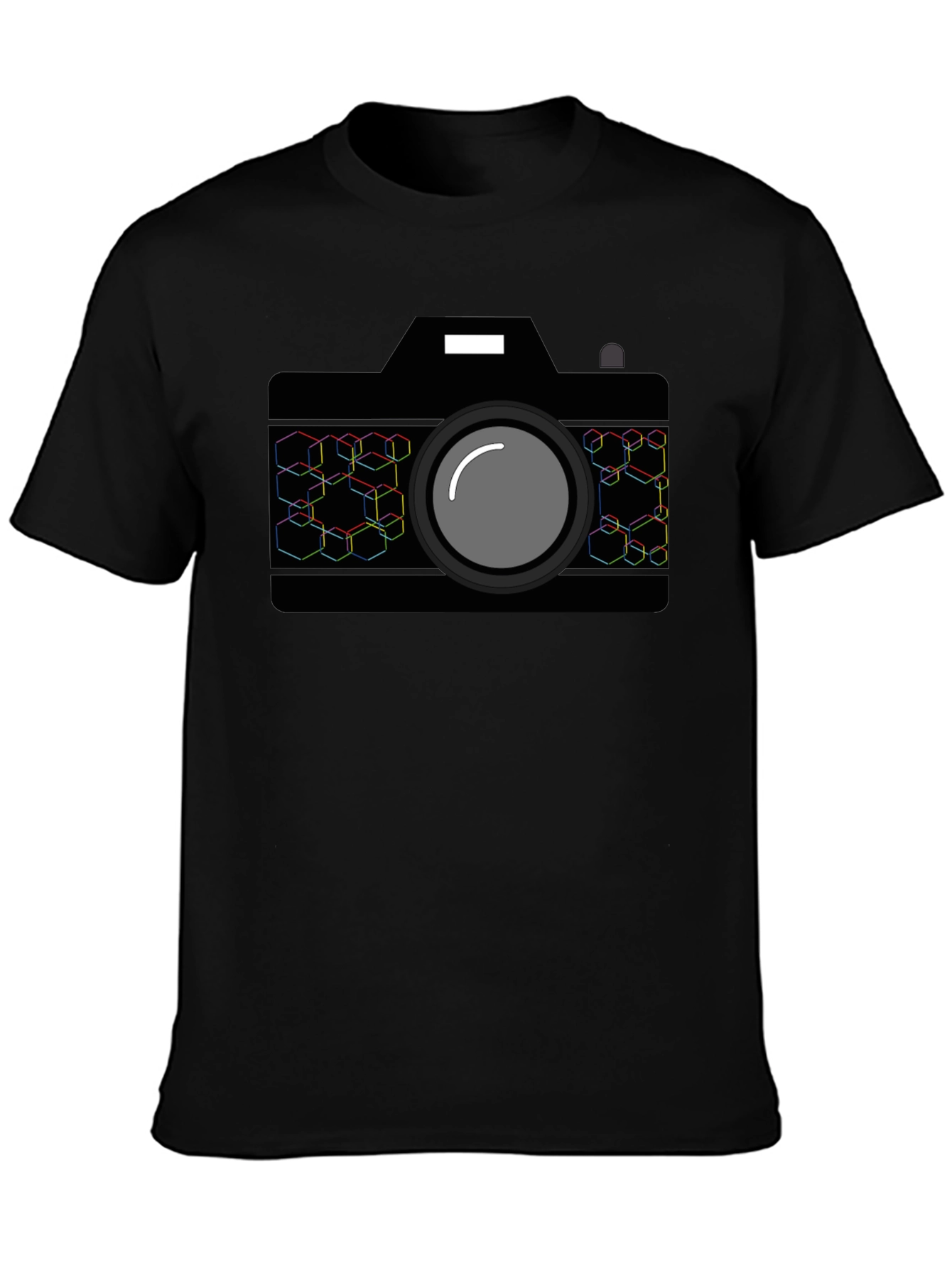 Black Camera Graphic Tee - Black view 3
