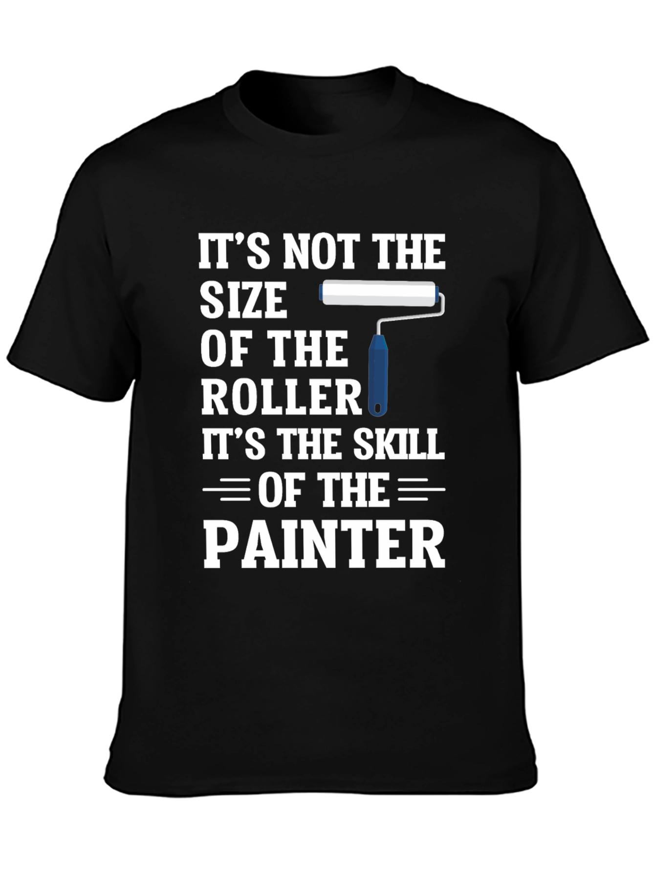 Black Painter Skill T-Shirt - Funny Painter Gift view 3