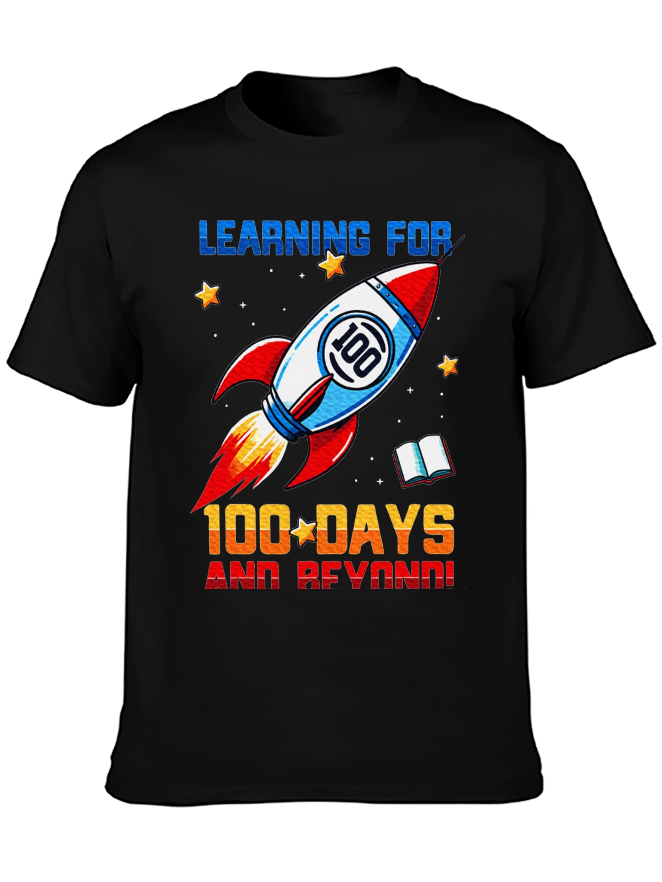 100 Days of School Rocket T-Shirt - 3