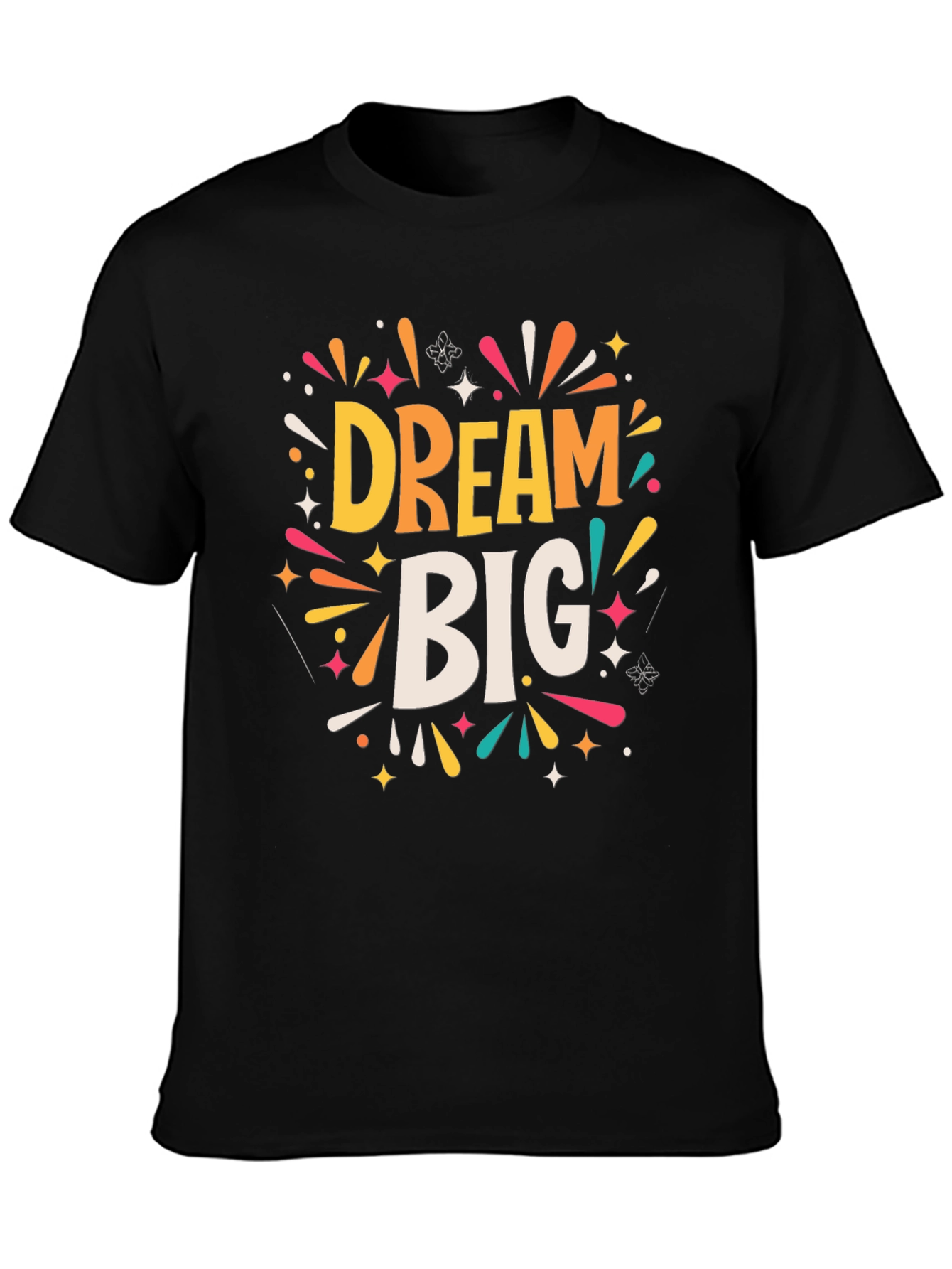 Black Dream Big Graphic Tee view 3