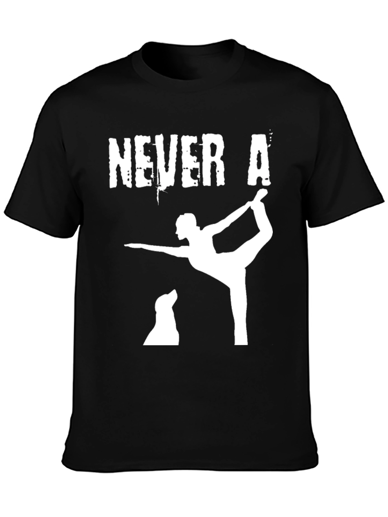 Black Never A Bad Yoga Pose with My Dog T-Shirt view 3