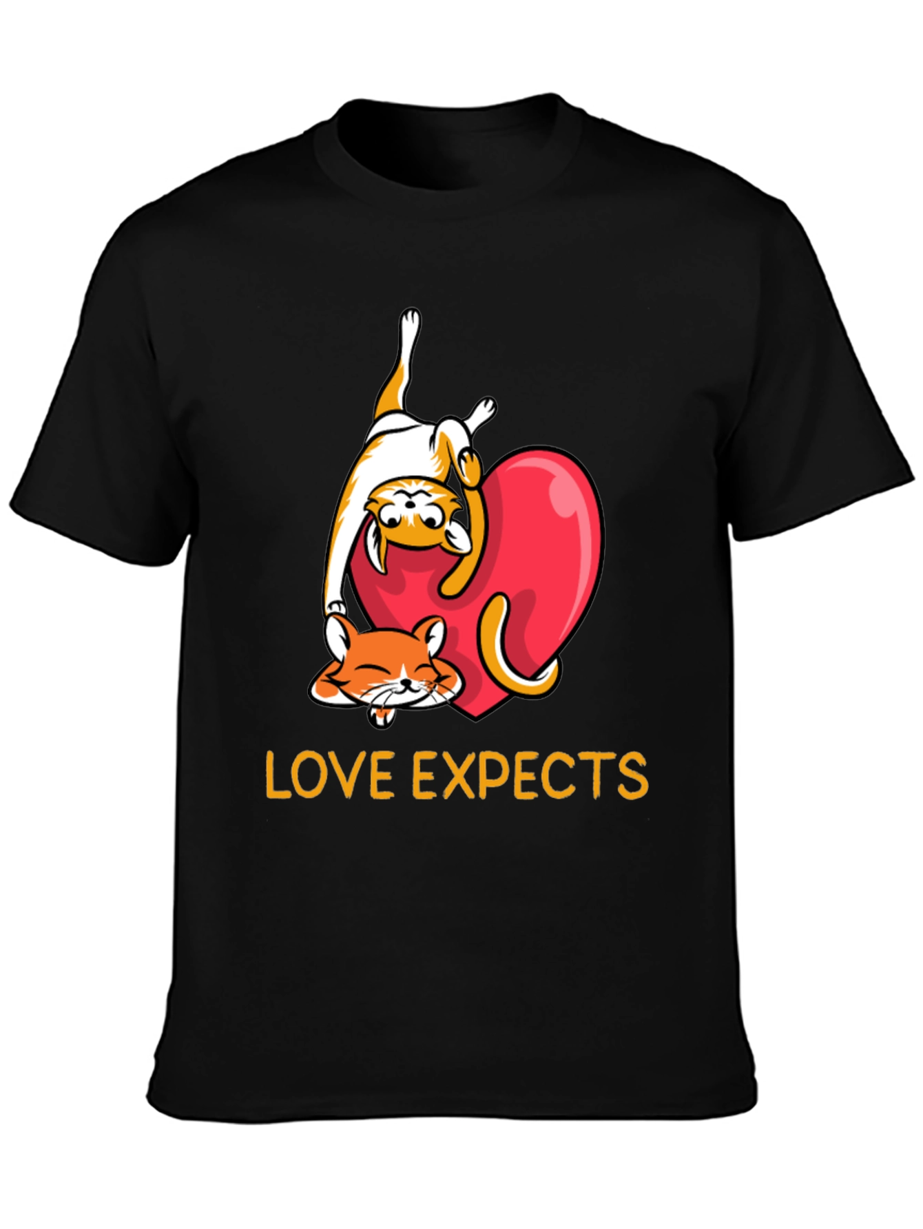 Love Expects Cat T-Shirt: Adorable Kitten Graphic Tee - 3