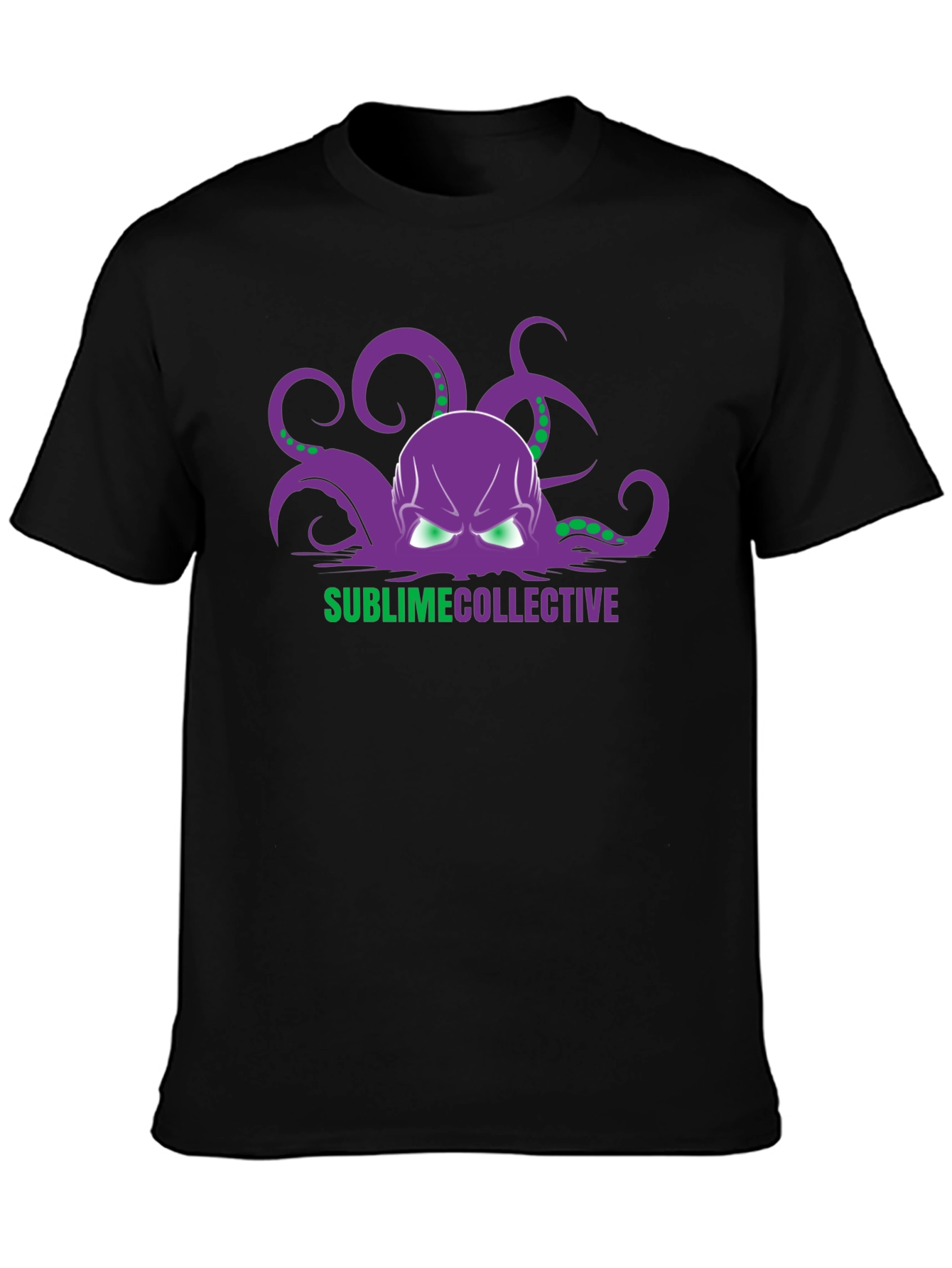 Black Sublime Collective Octopus Graphic Tee view 3
