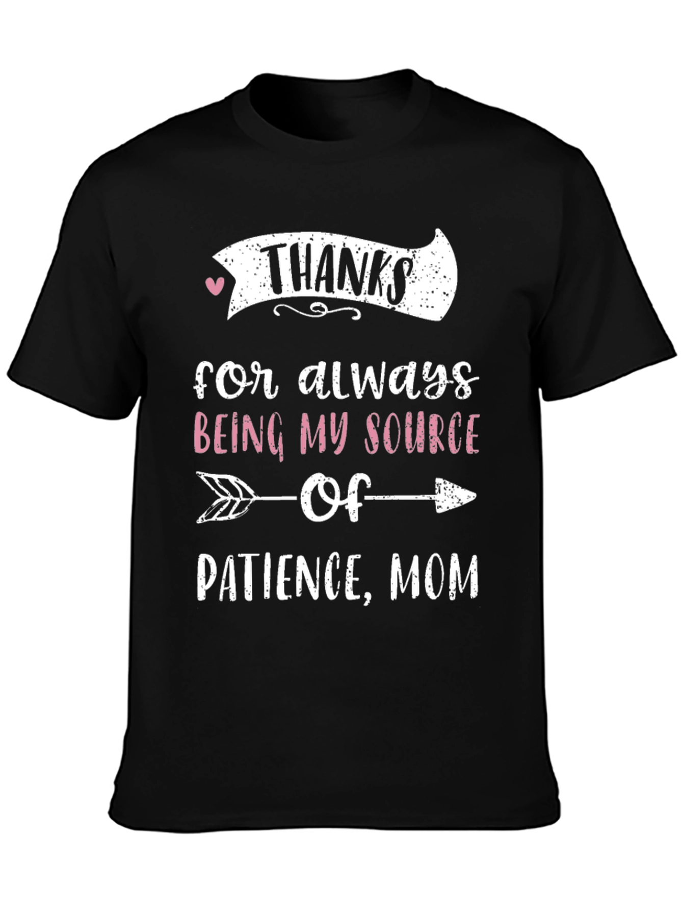 Black Thanks Mom Graphic Tee view 3