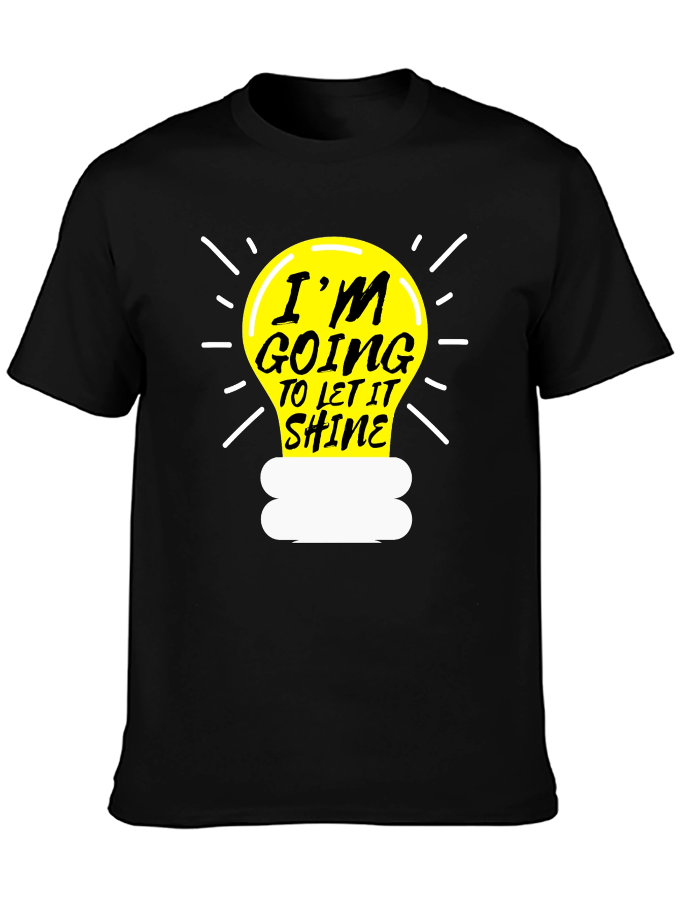Black I'm Going to Let it Shine T-Shirt view 3
