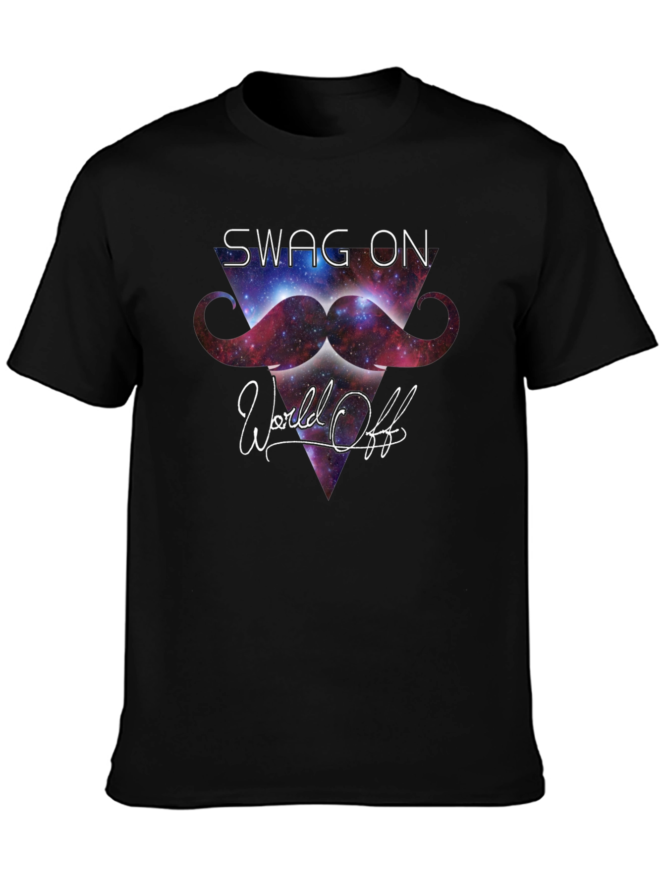 Black Swag On World Off Black Graphic Tee view 3