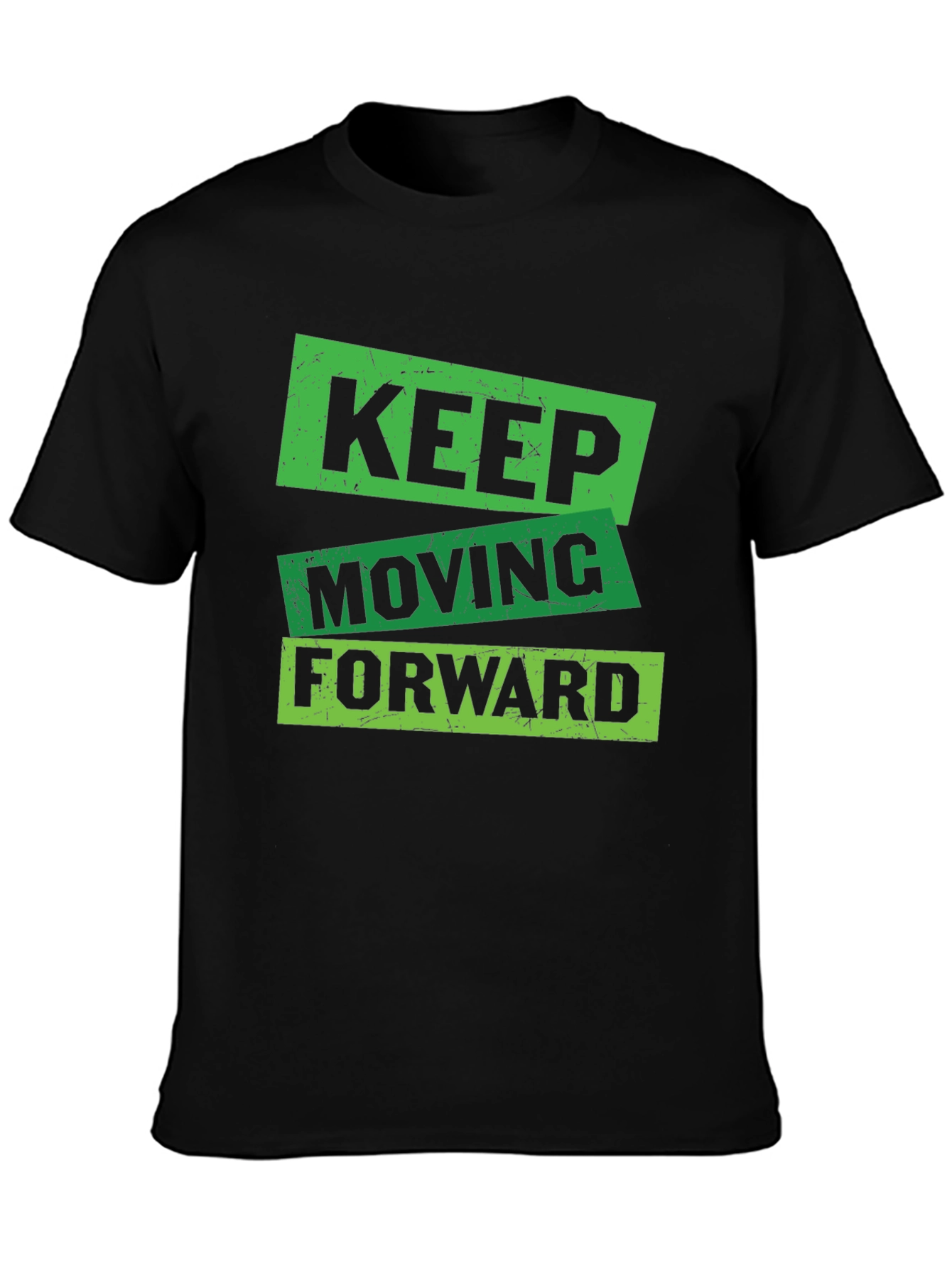 Black Keep Moving Forward Graphic T-Shirt view 3