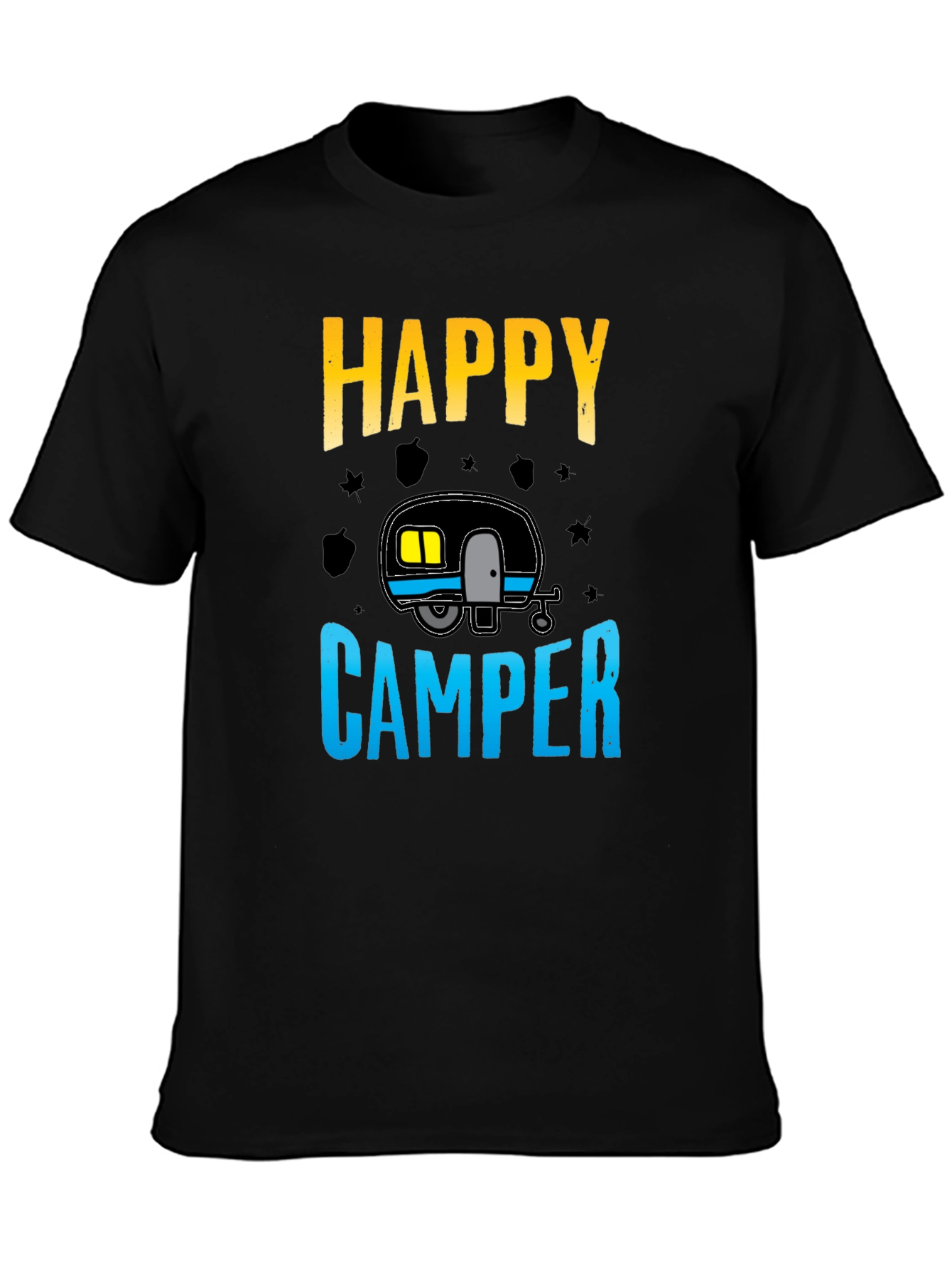 Black Happy Camper Graphic Tee view 3