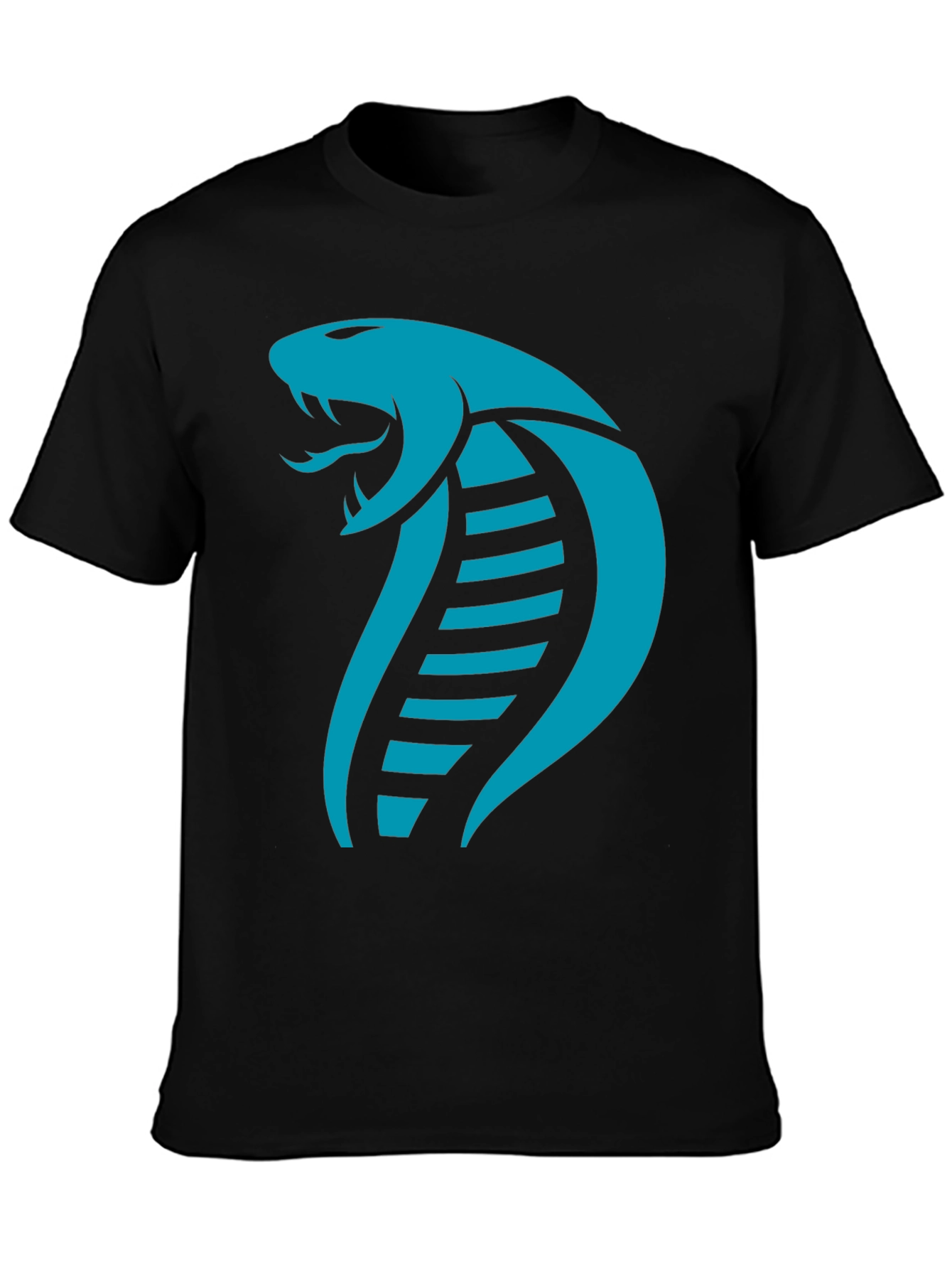 Black Cobra Snake Graphic T-Shirt - Bold Style view 3