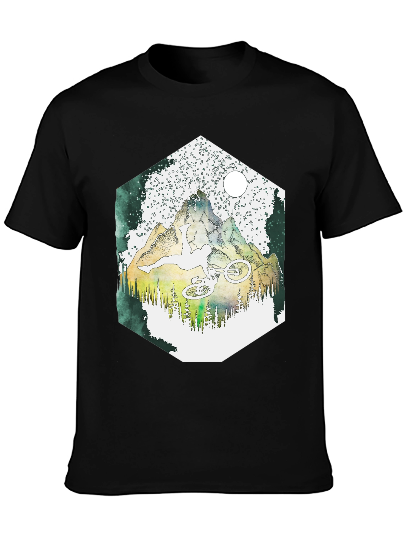 Black Mountain Biker Graphic Tee - Adventure Ready! view 3