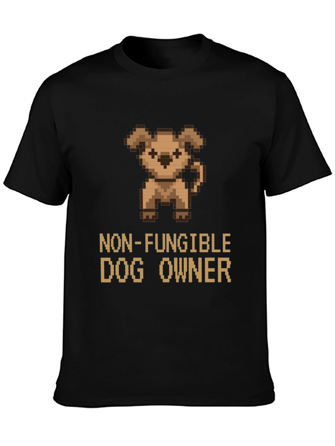 Black Non-Fungible Dog Owner Graphic T-Shirt view 3
