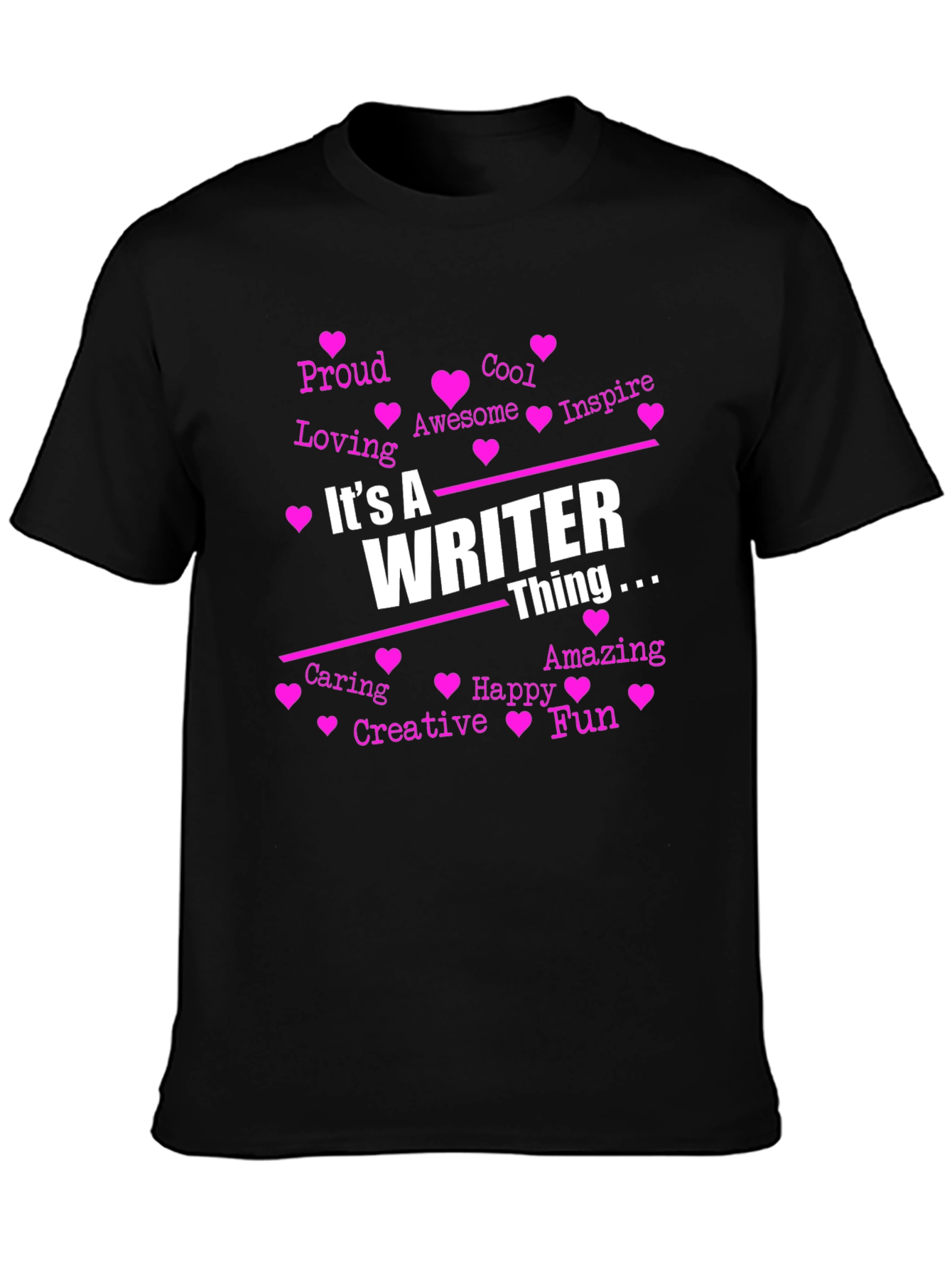 Black It's A Writer Thing T-Shirt view 3