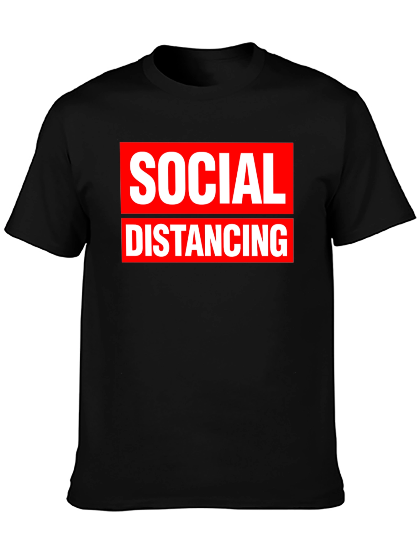 Social Distancing Graphic Tee - Black - 3