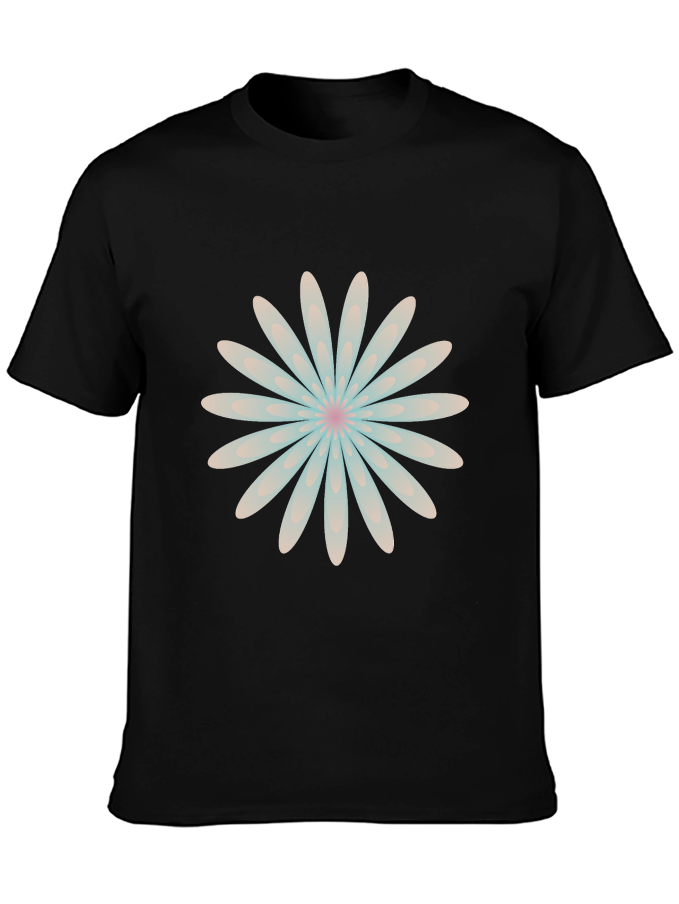 Black Daisy Graphic T-Shirt - Stylish Casual Wear view 3