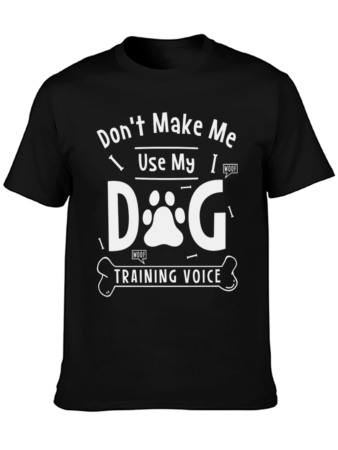 Black Dog Training Voice T-Shirt view 3