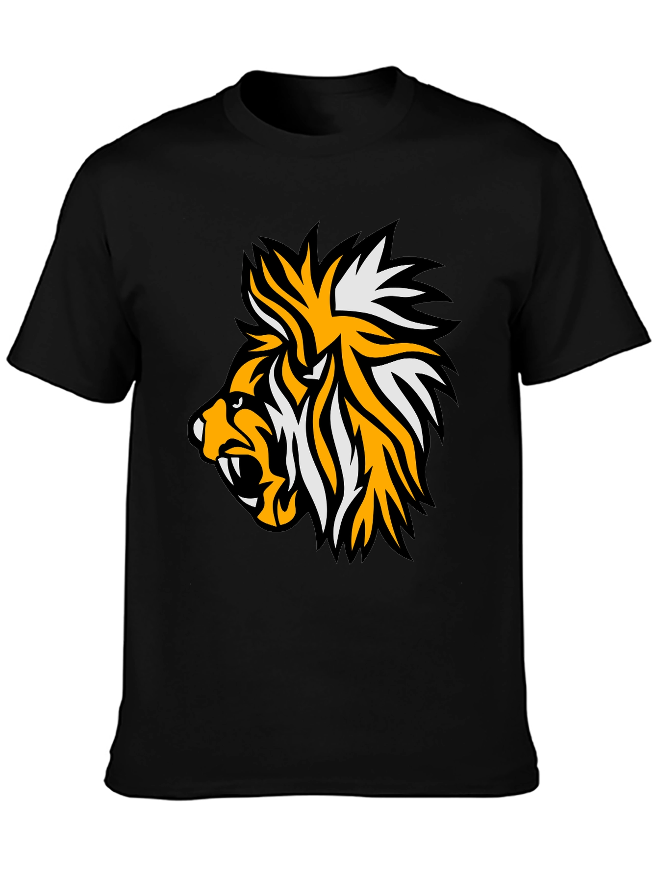 Black Bold Tiger Graphic Tee - Fierce Style! view 3