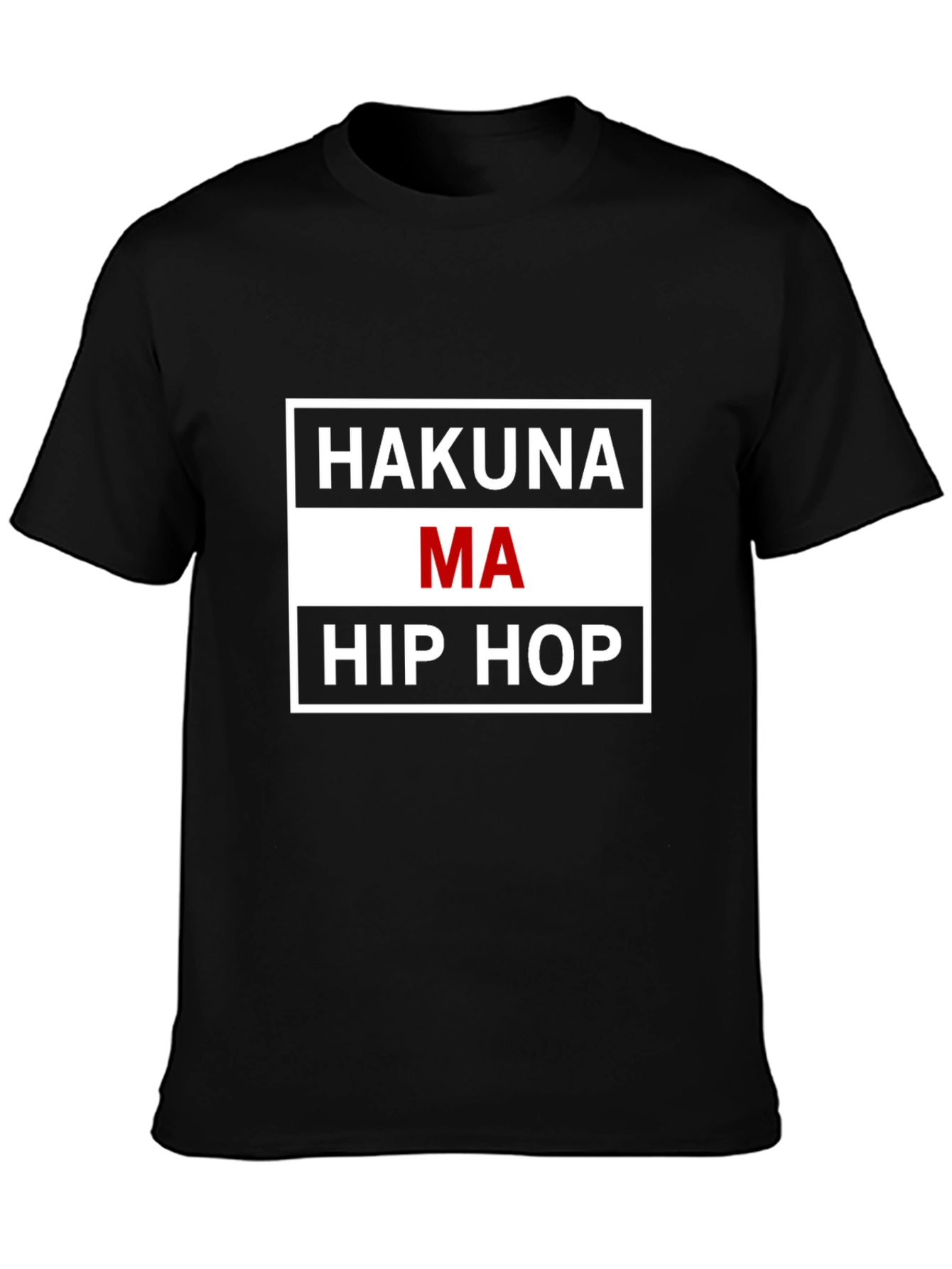 Hakuna Ma Hip Hop Black T-Shirt - 3