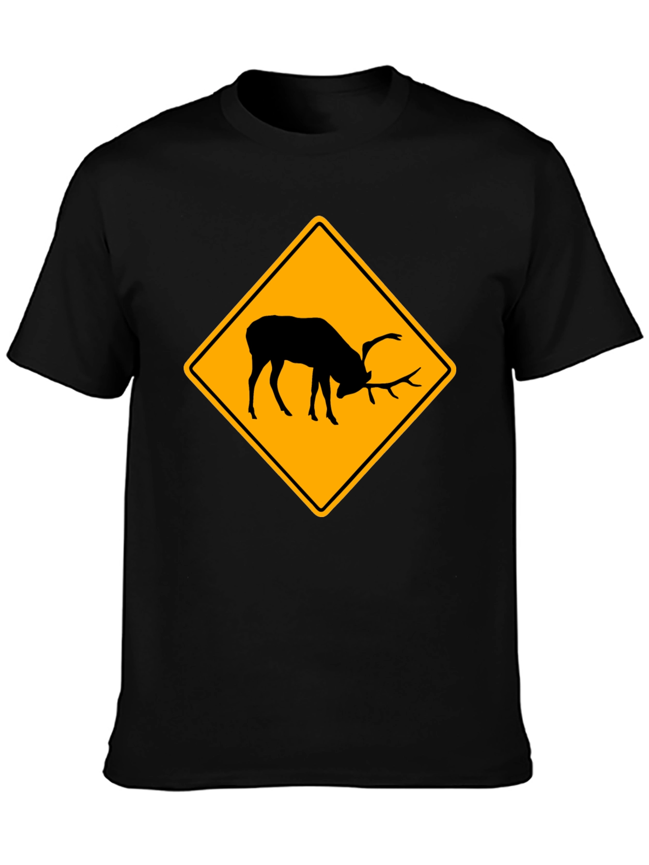 Black Elk Crossing Black T-Shirt - Wildlife Tee view 3