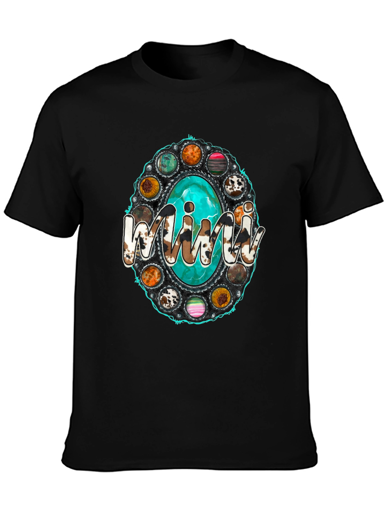 Black Western Style "Mini" Graphic T-Shirt view 3