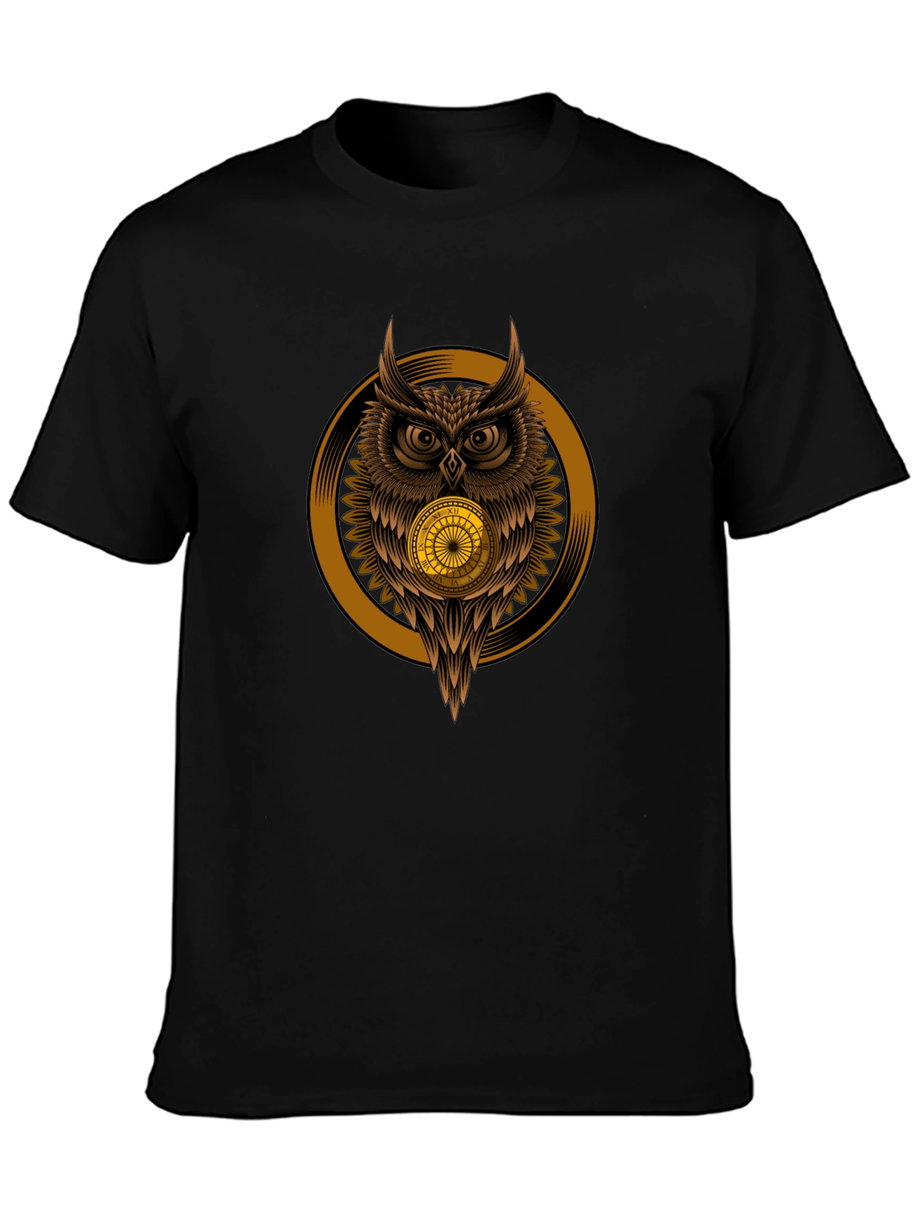 Black Owl Time T-Shirt view 3