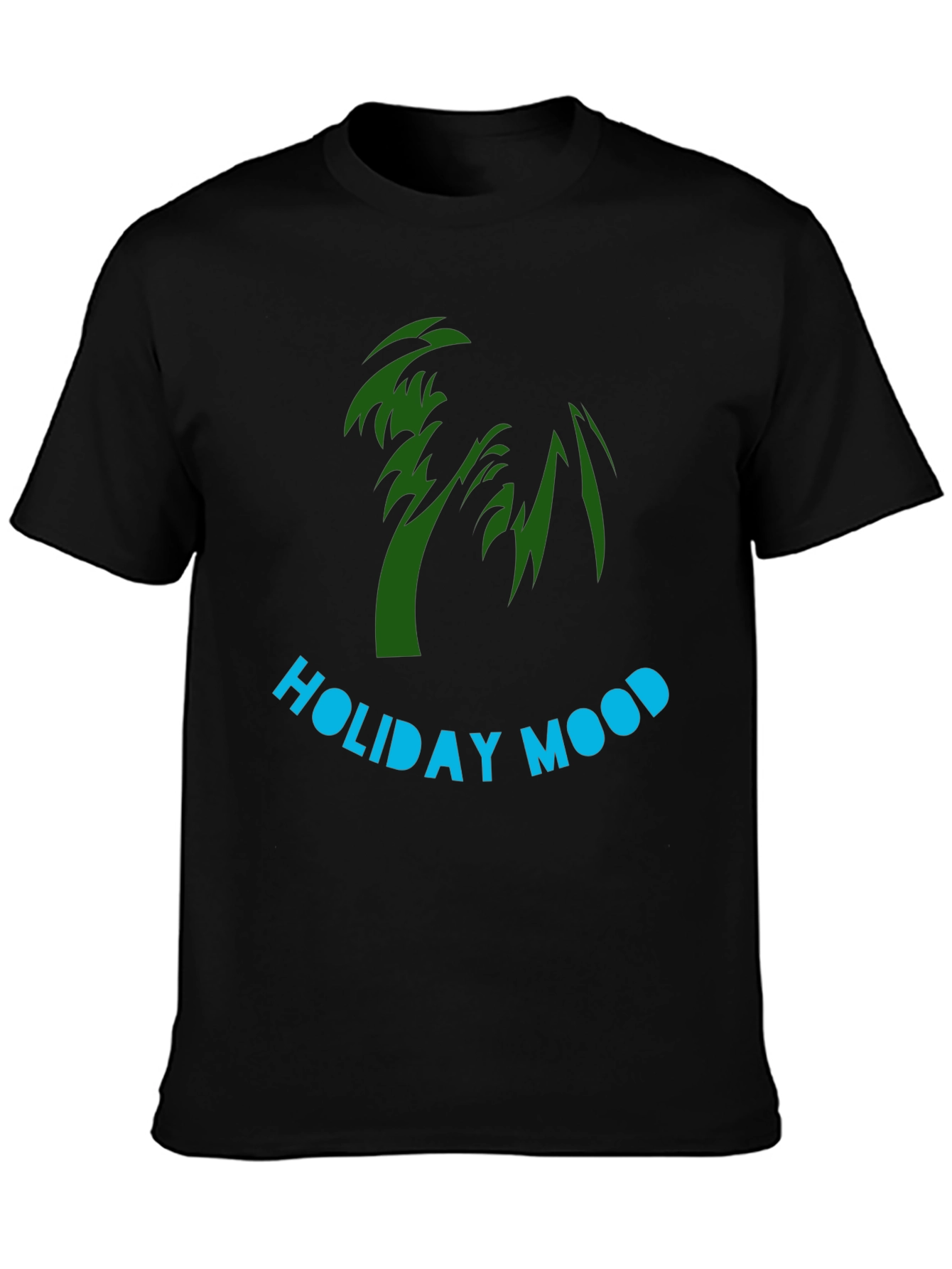 Black Holiday Mood Graphic Tee view 3