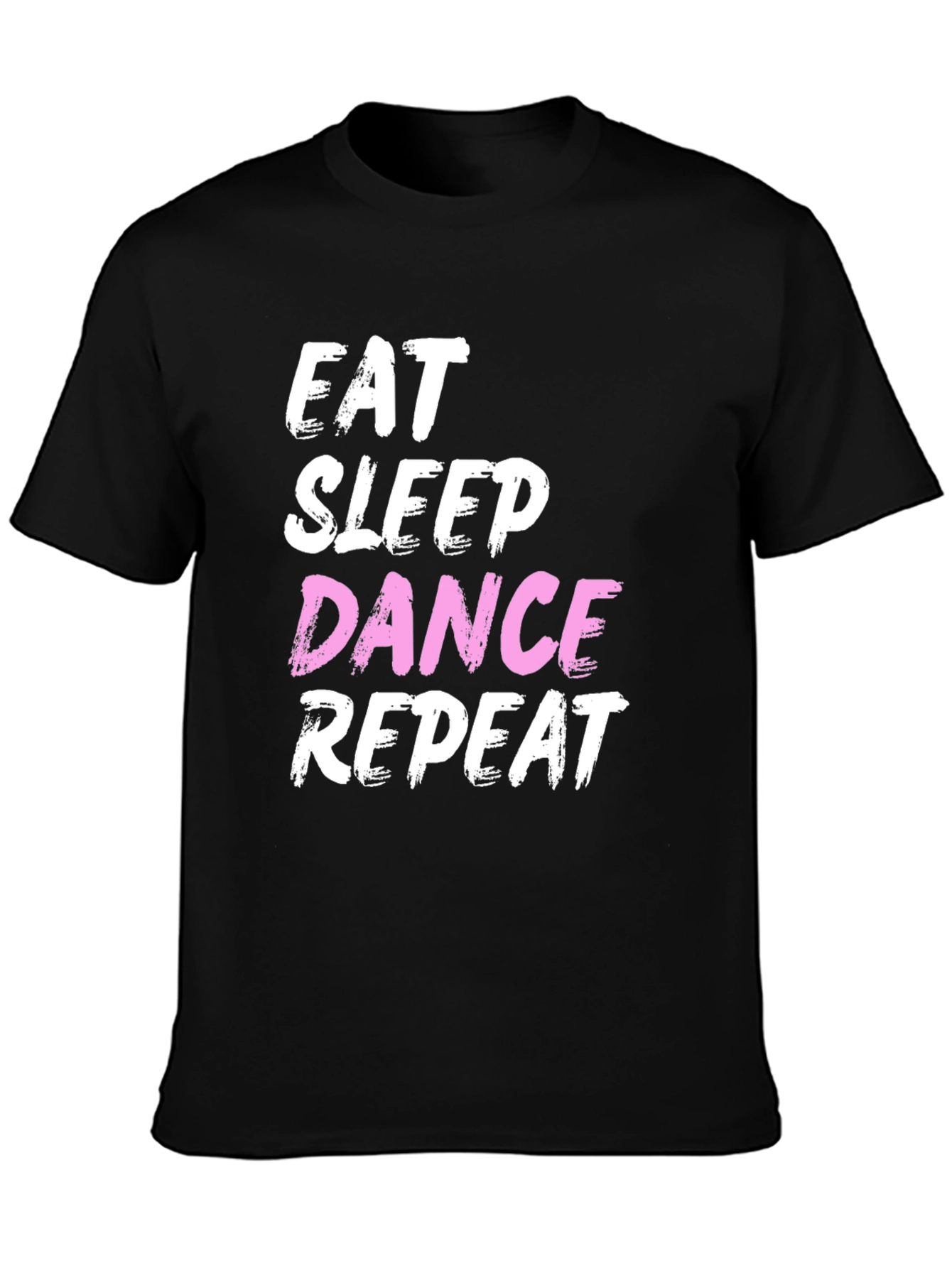 Black Eat Sleep Dance Repeat Graphic Tee view 3