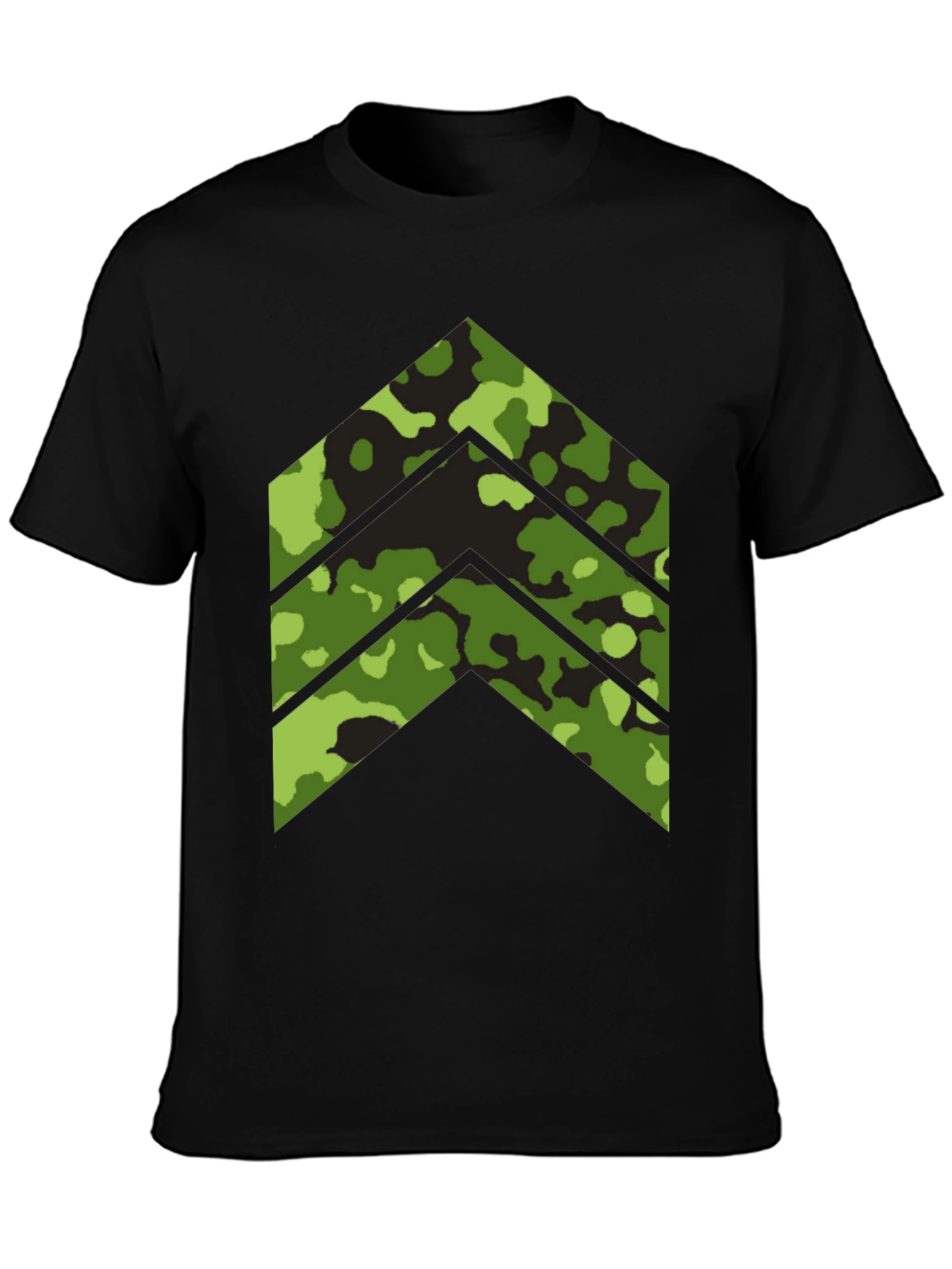 Black Camo Arrow Graphic Tee - Stylish Menswear view 3
