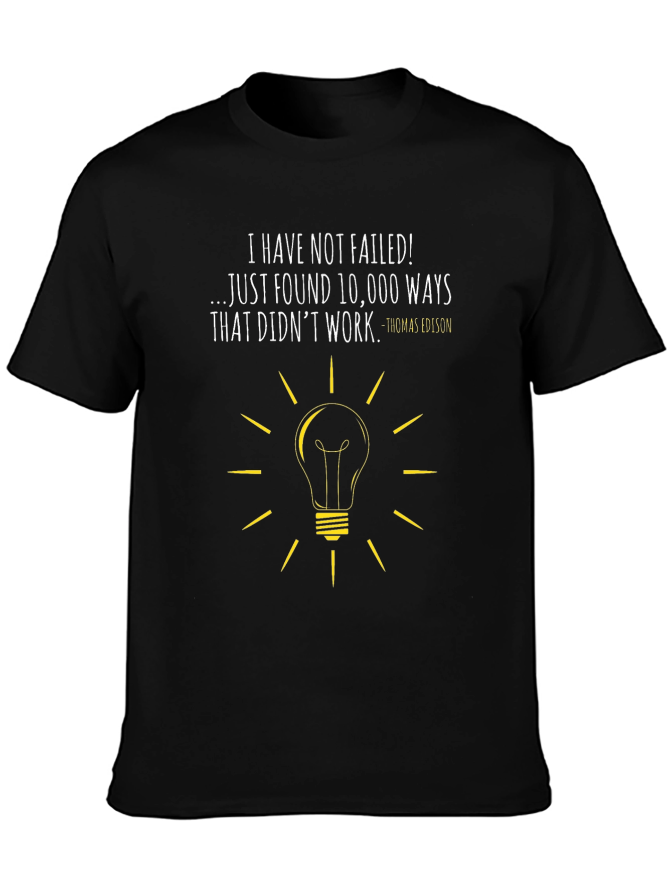 Black I Have Not Failed T-Shirt view 3