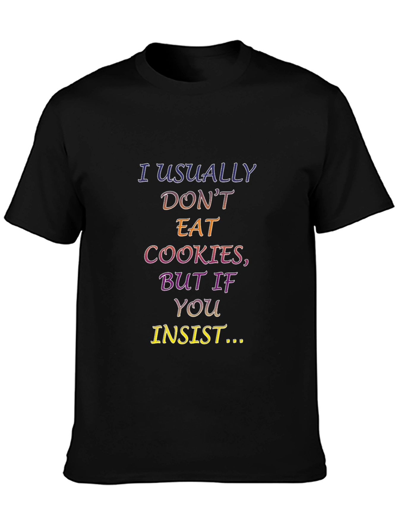 Black Cookie Lover's Novelty T-Shirt view 3