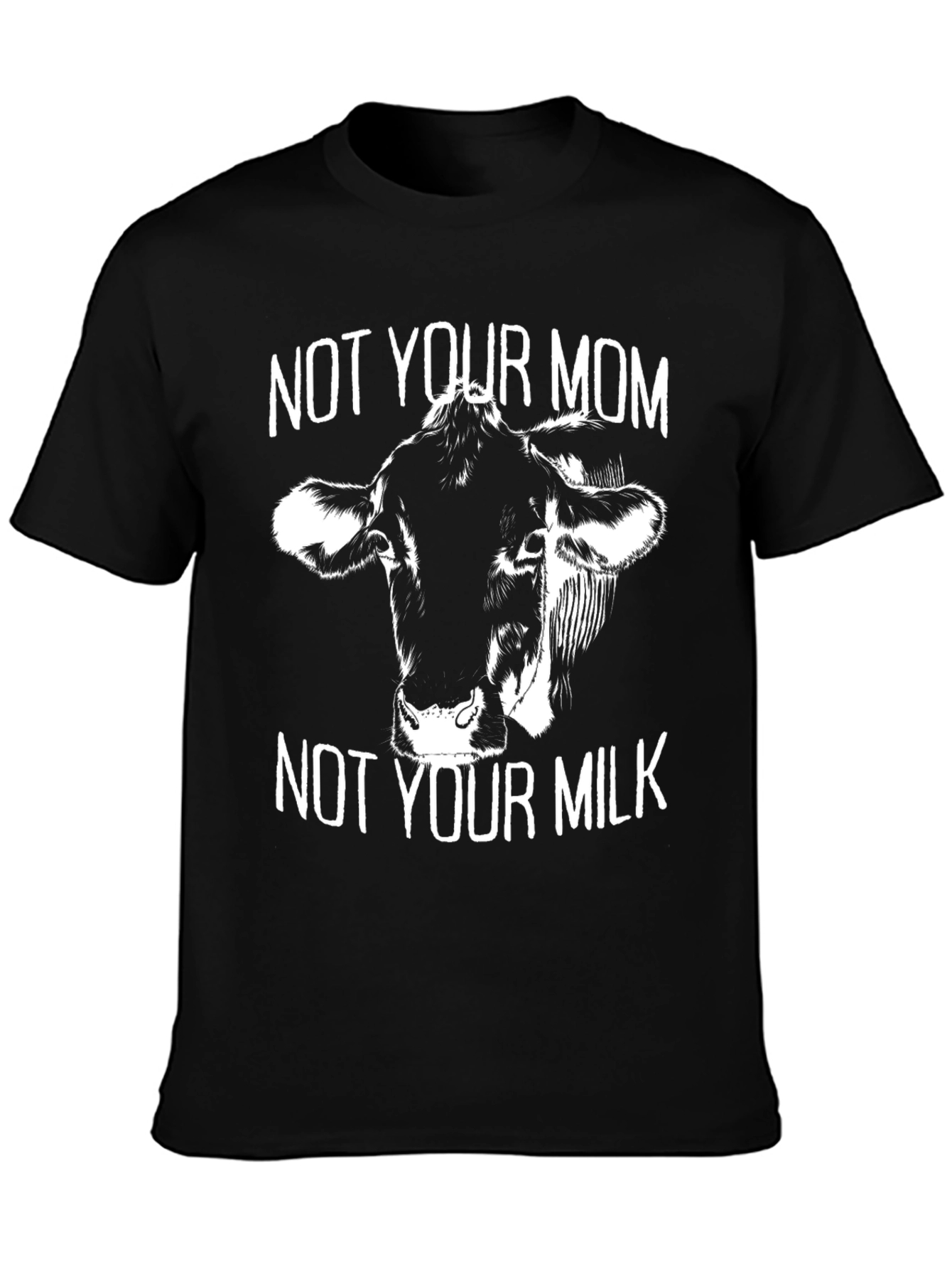 Black Not Your Mom, Not Your Milk Graphic Tee view 3