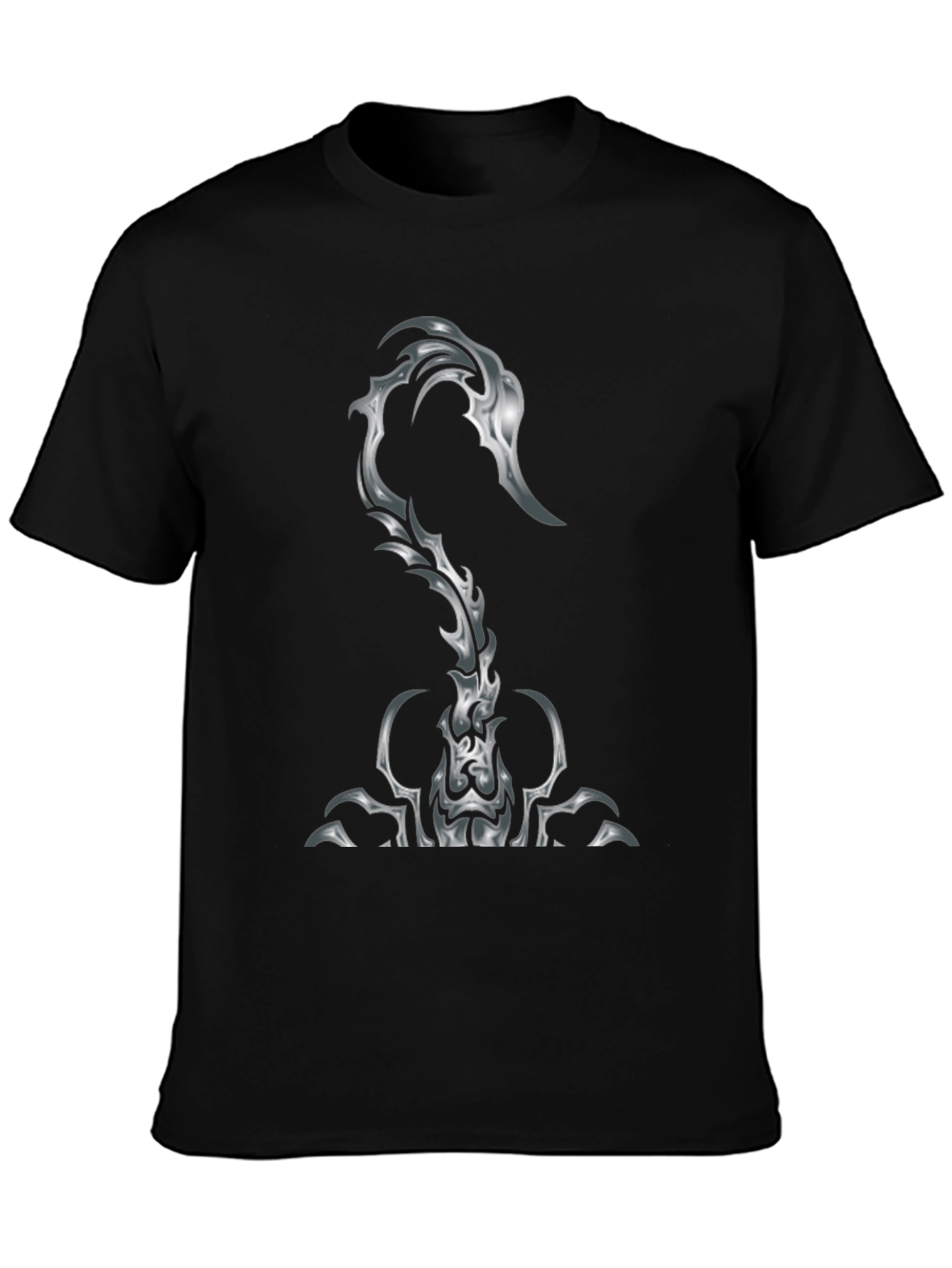 Black Scorpion Graphic Print Black T-Shirt view 3