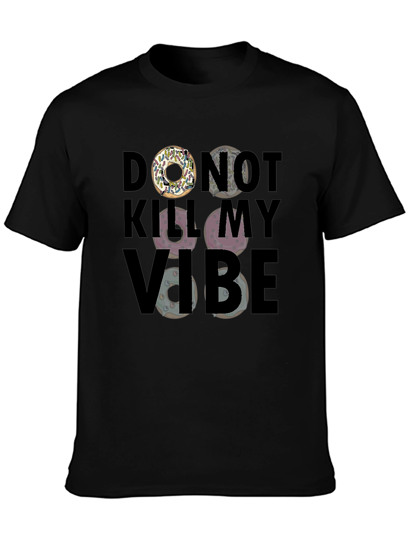 Donut Kill My Vibe Graphic T-Shirt - 3