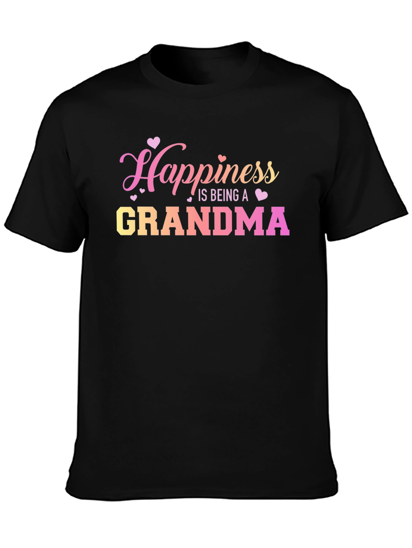 Black Happiness is Being a Grandma T-Shirt view 3