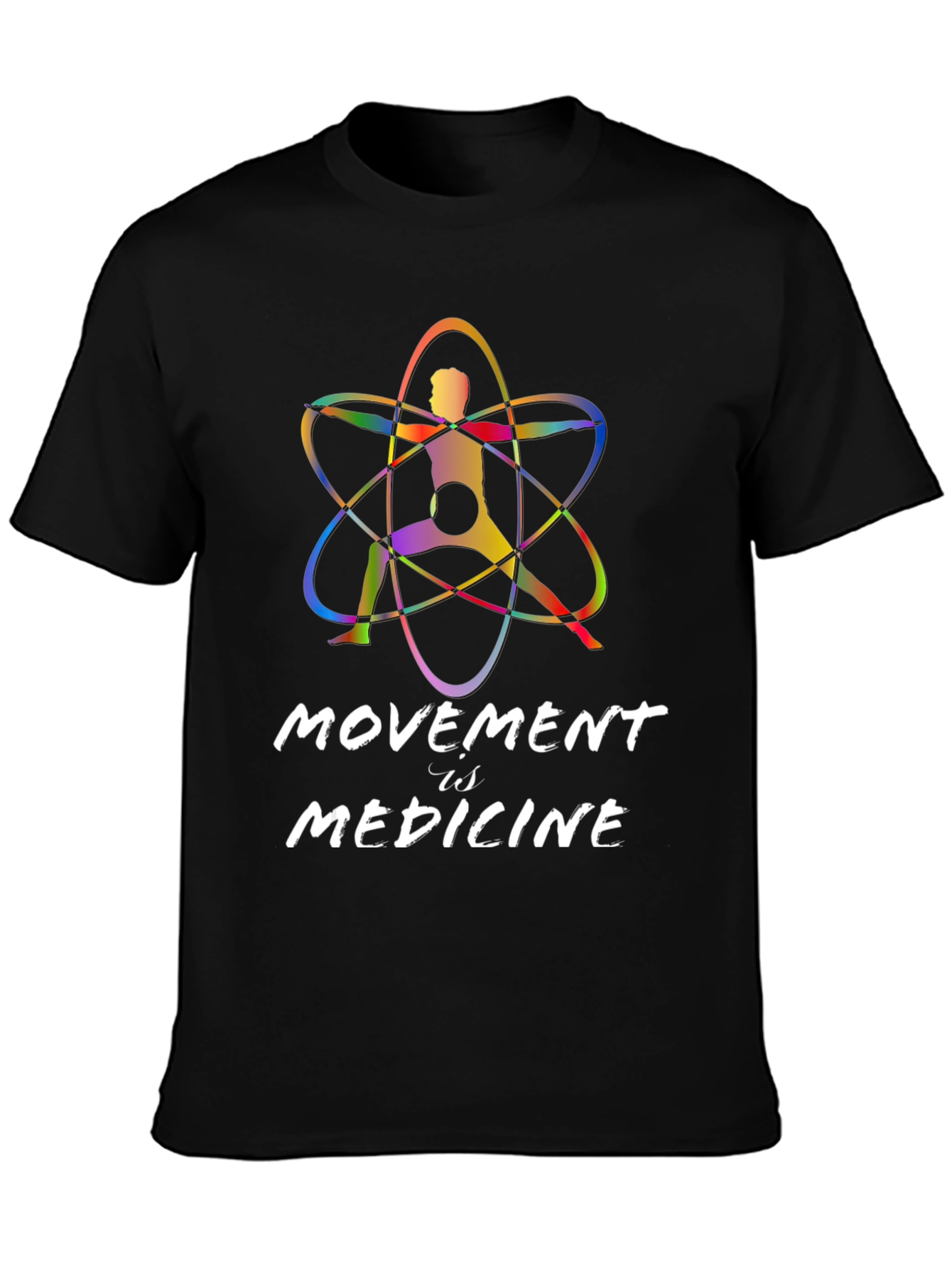 Black Movement is Medicine Graphic Tee - Black view 3