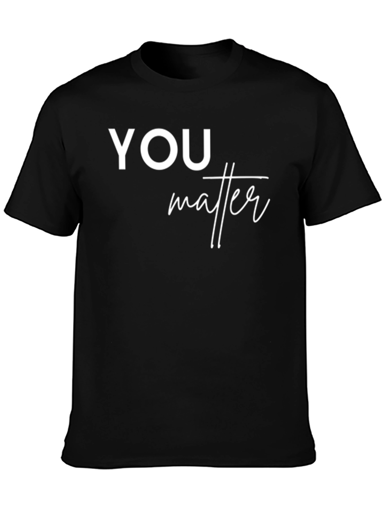 Black You Matter Graphic T-Shirt - Trendy Unisex Design view 3