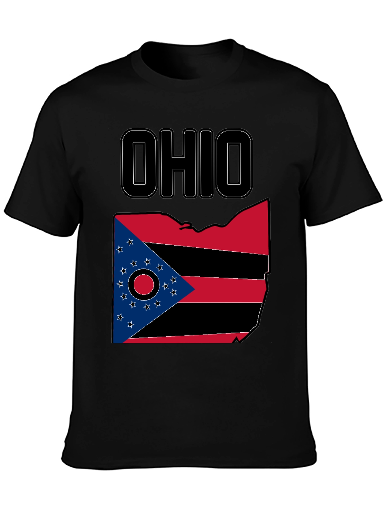 Black Ohio State Pride Graphic T-Shirt view 3