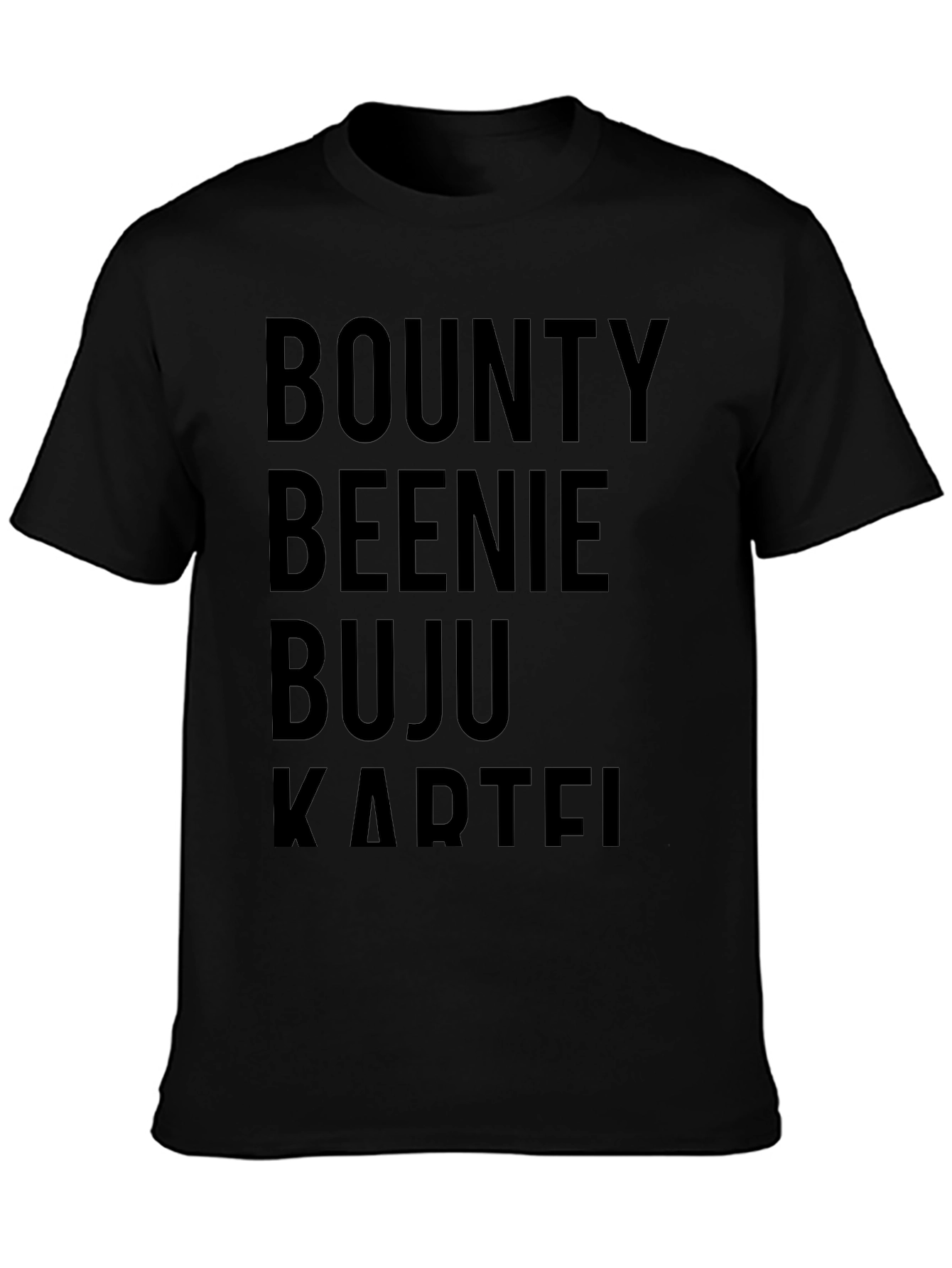 Black Bounty Beenie Buju Kartel Black T-Shirt view 3