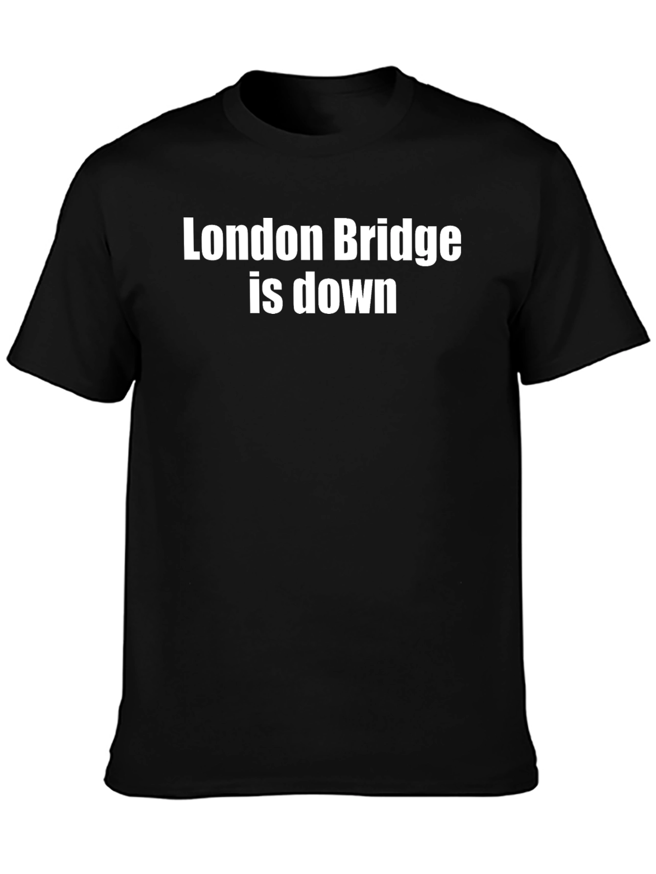 Black London Bridge is Down Graphic Tee view 3