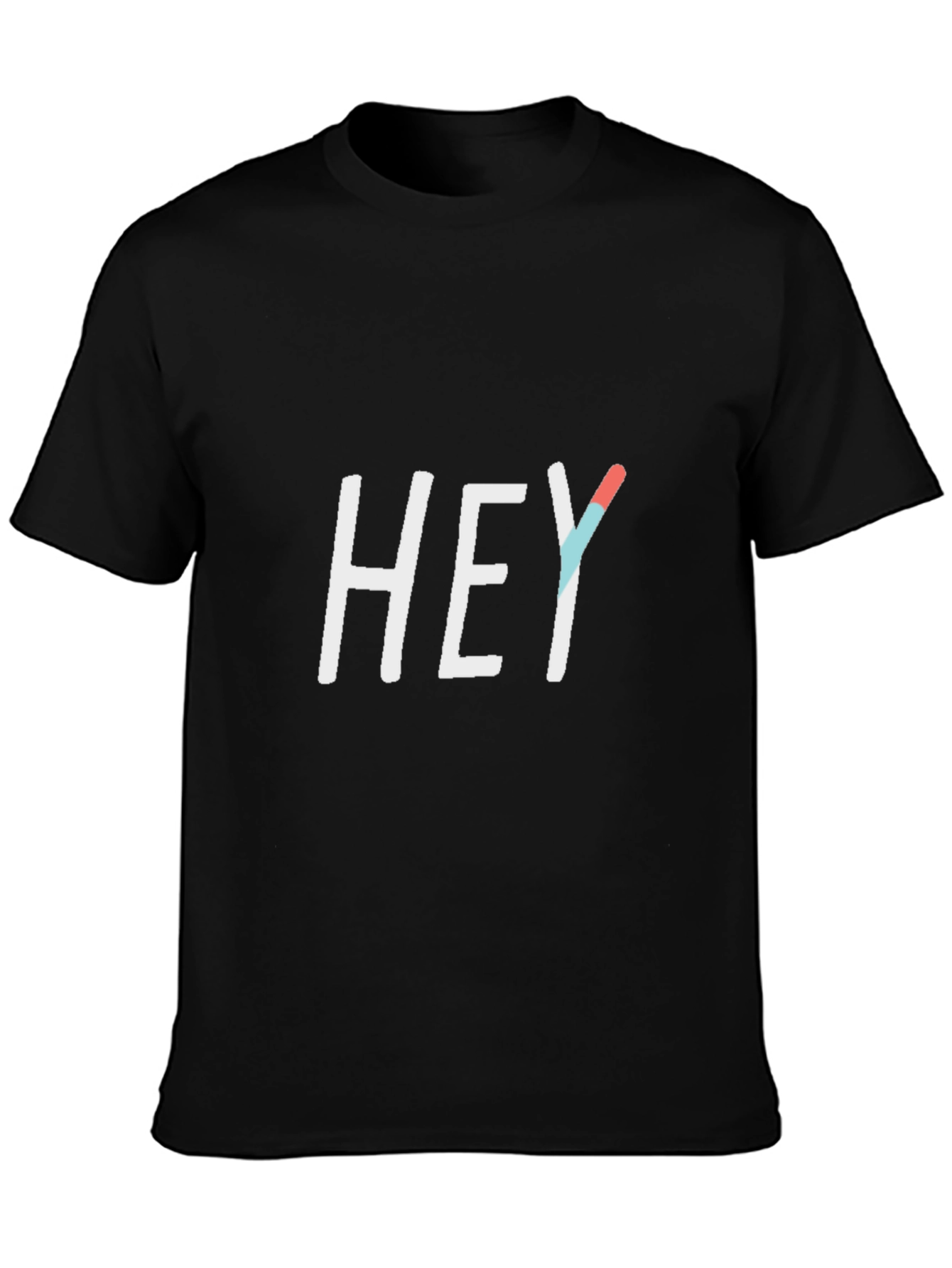 Black Hey Graphic Tee - Casual Comfort view 3