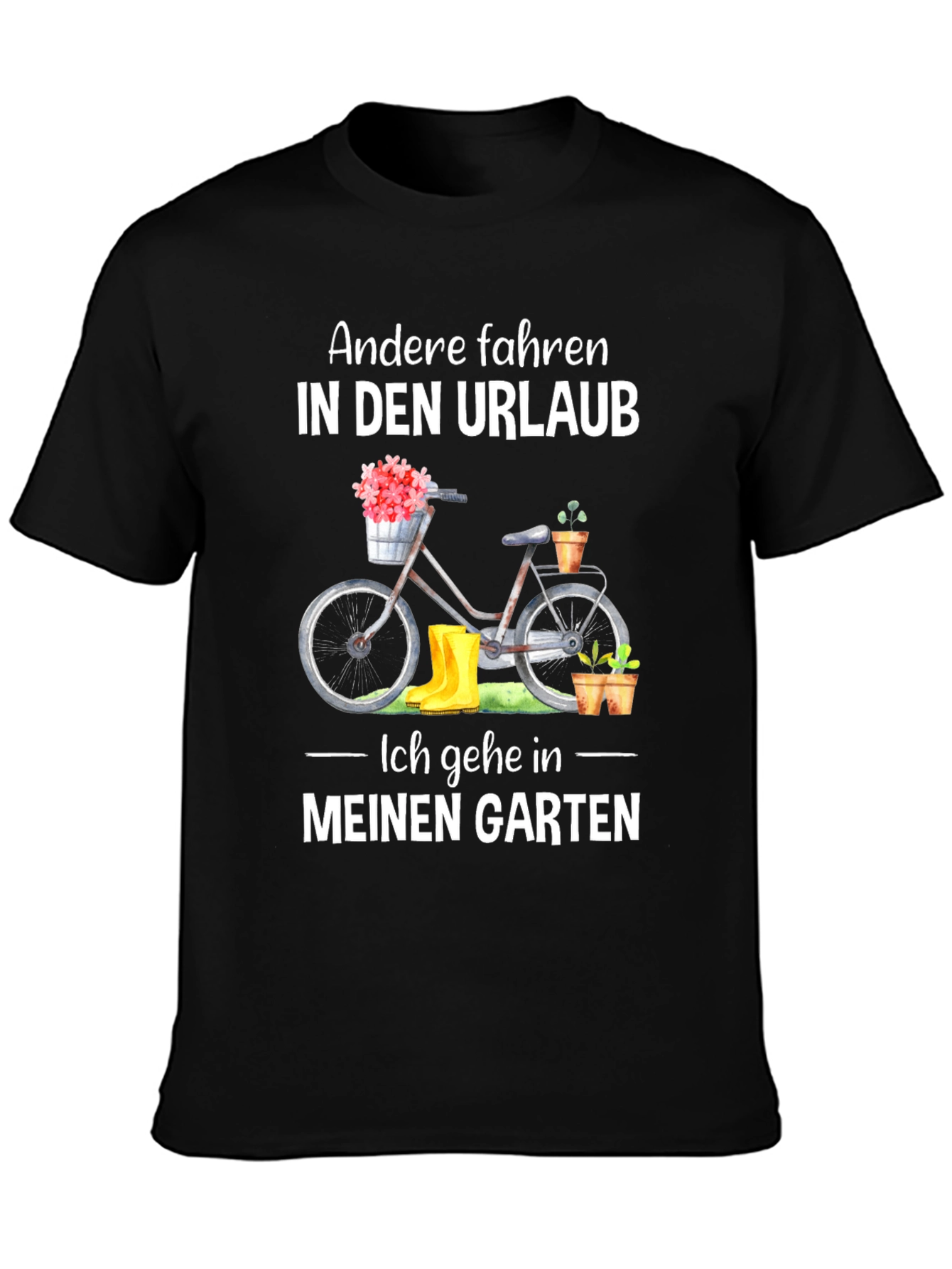 Black Gardening T-Shirt - Andere fahren in den Urlaub view 3