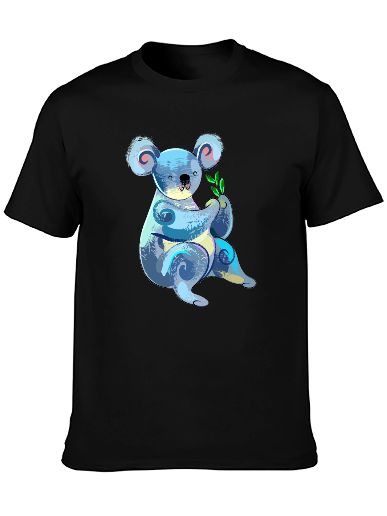 Black Koala Graphic T-Shirt - Soft Cotton Blend view 3